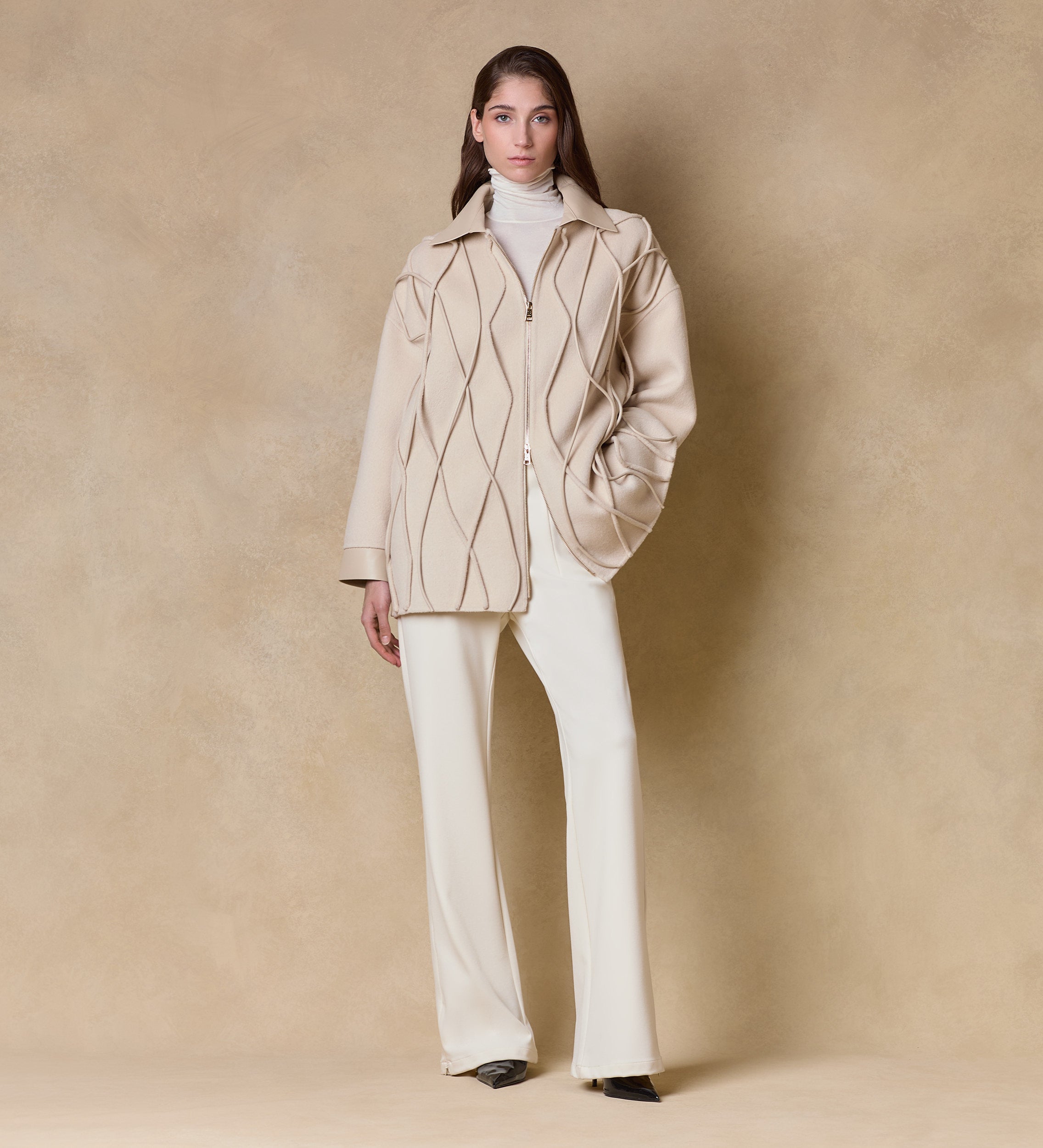 Pantalón twill elástico