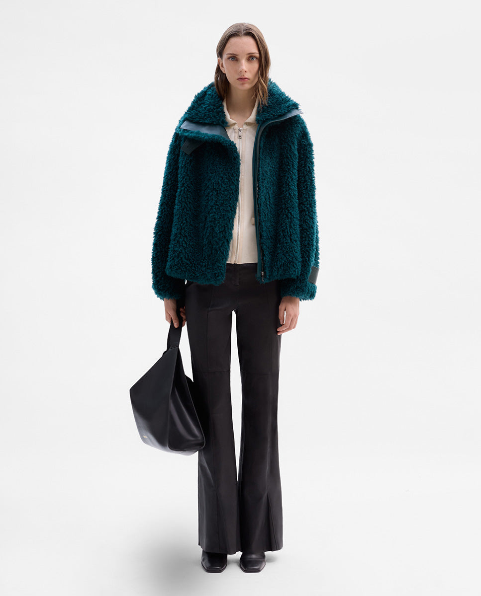 Fur-effect jacket