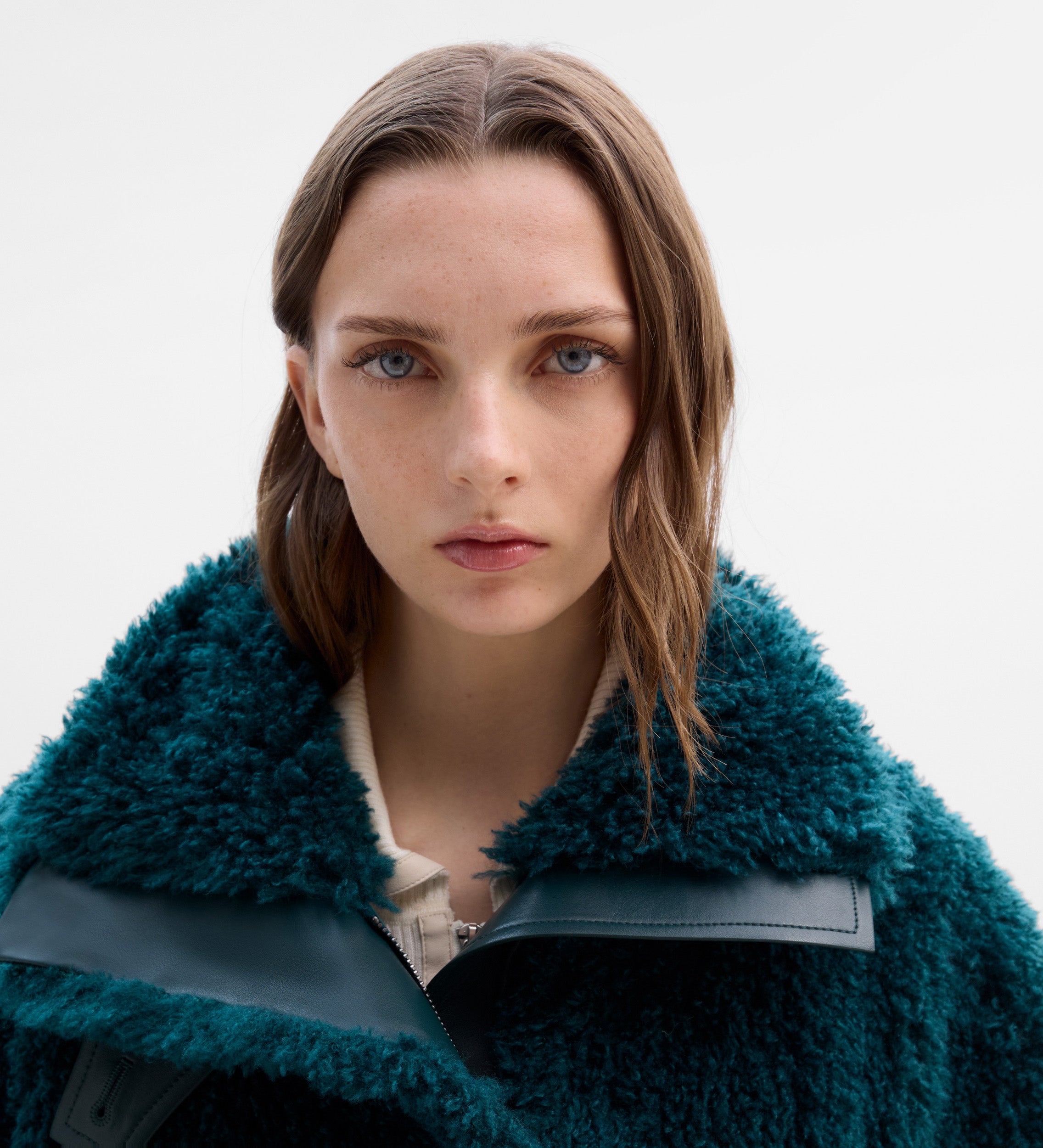 Veste effet fourrure