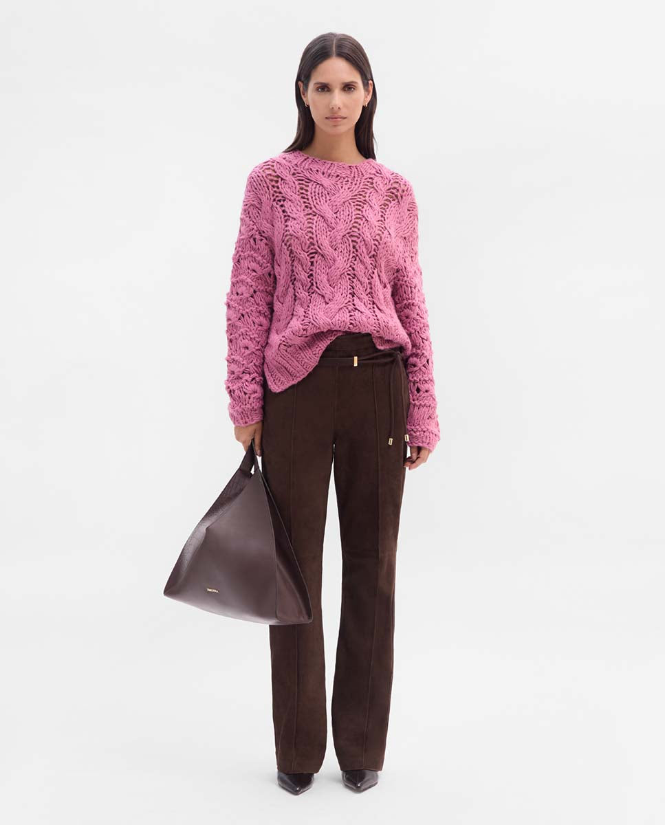 Jersey trenzado a mano