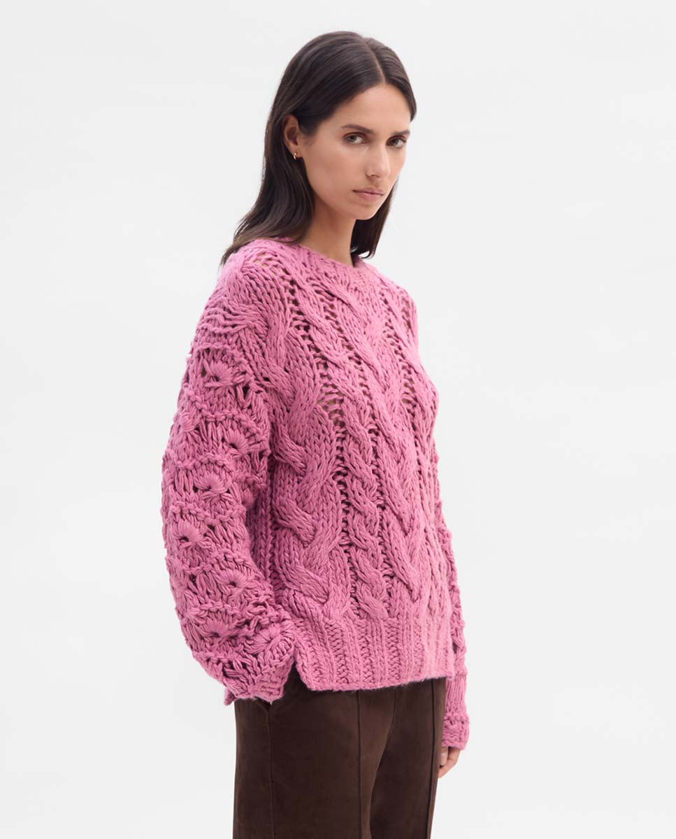 Jersey trenzado a mano