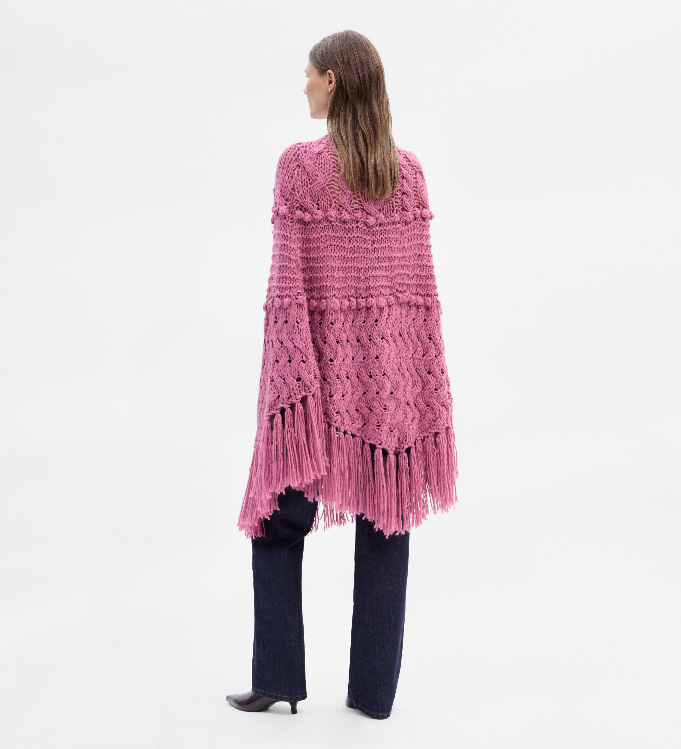 Handmade knitted poncho