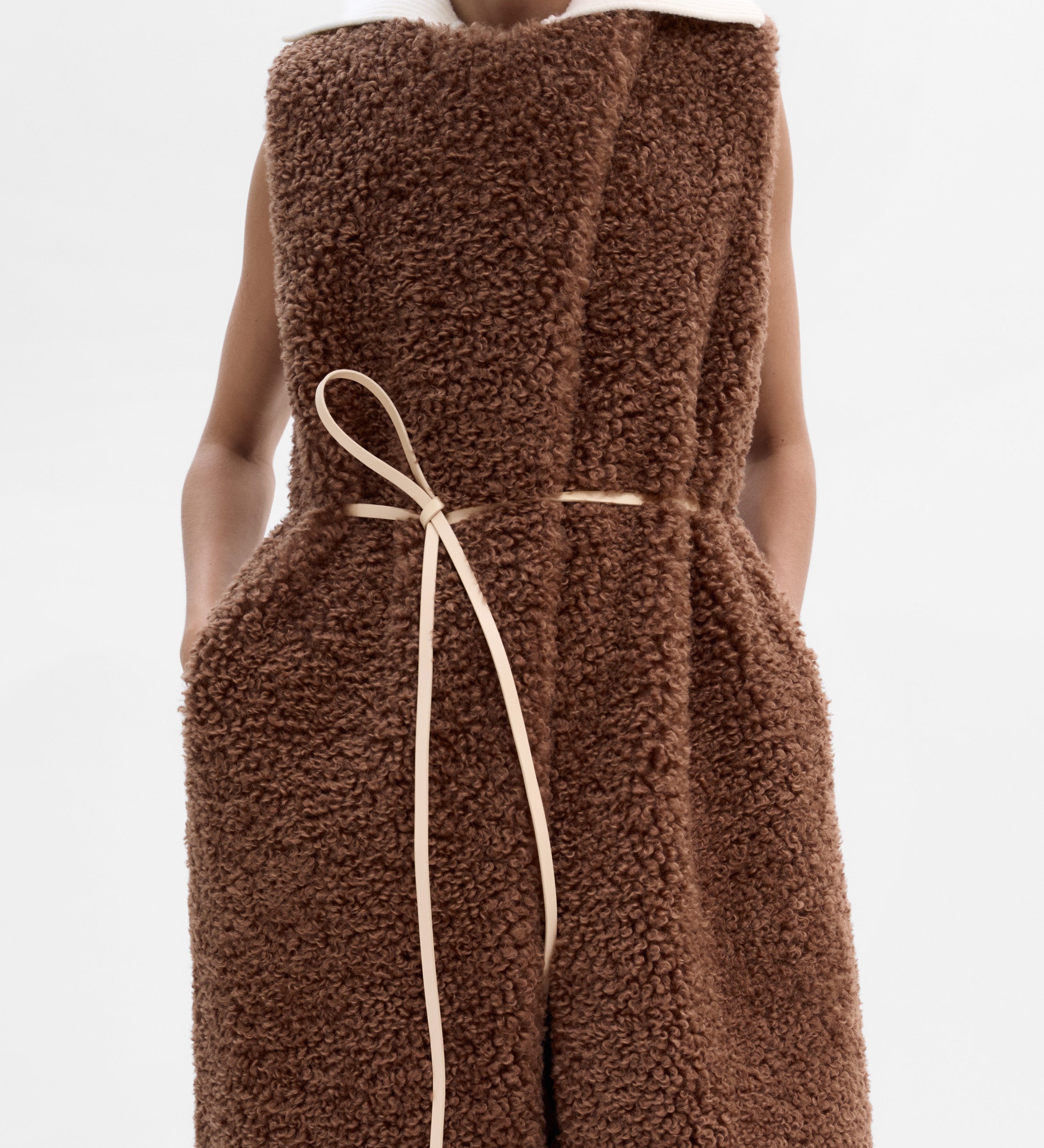 Chaleco largo borreguillo