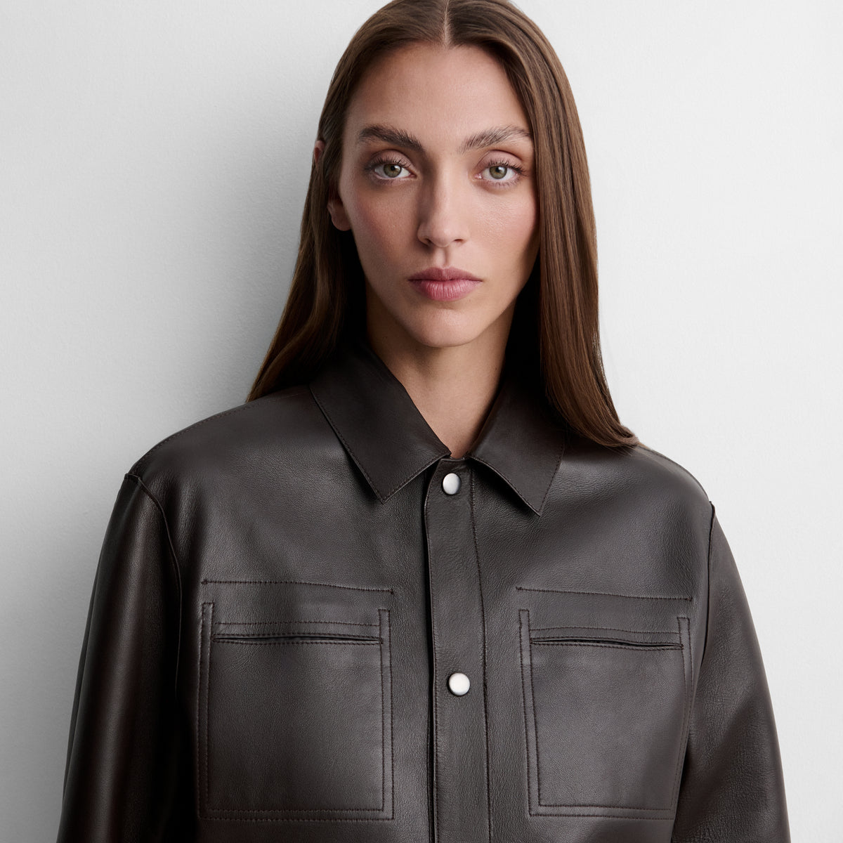 Reversible napa overshirt