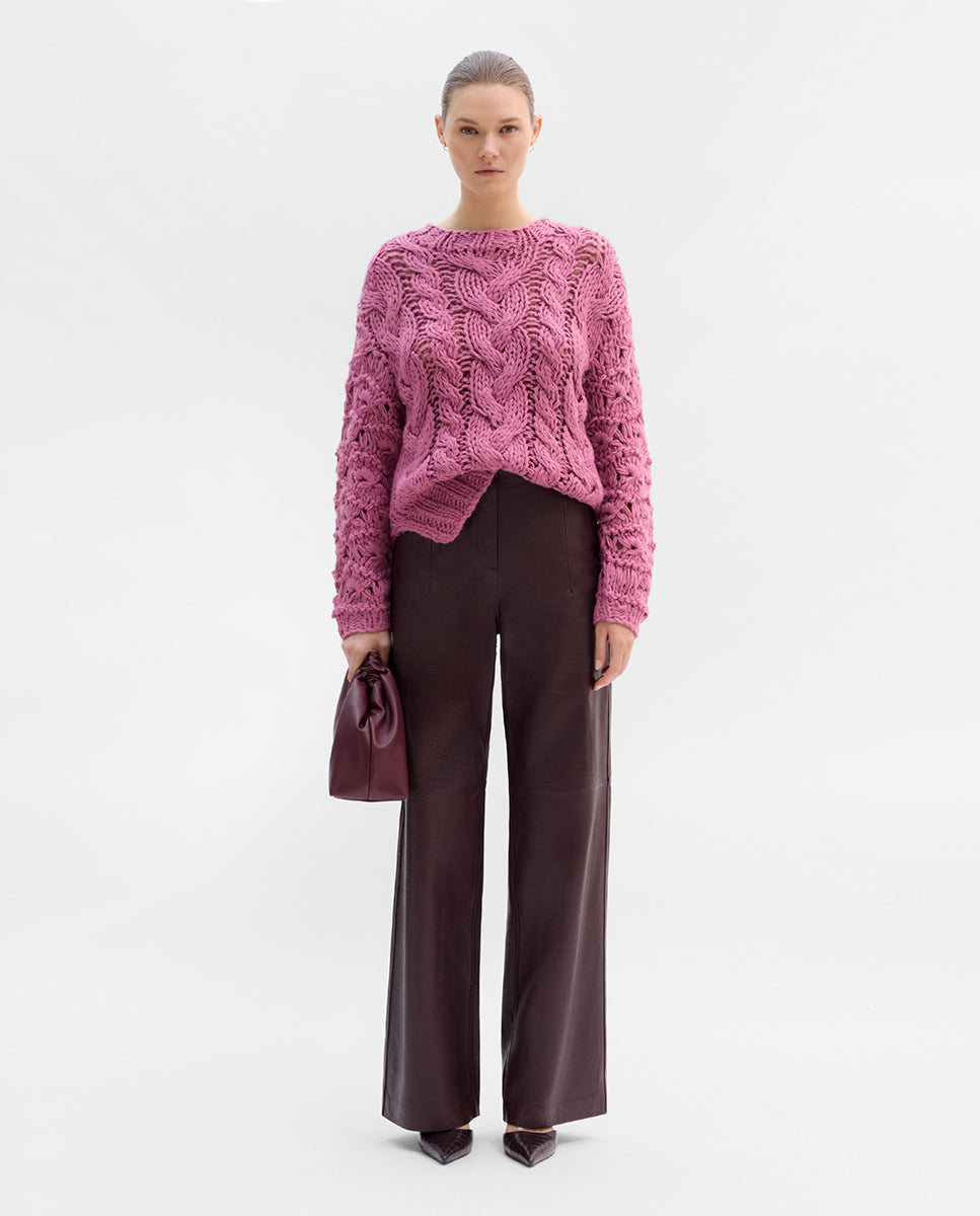 Pantalón de piel grabada