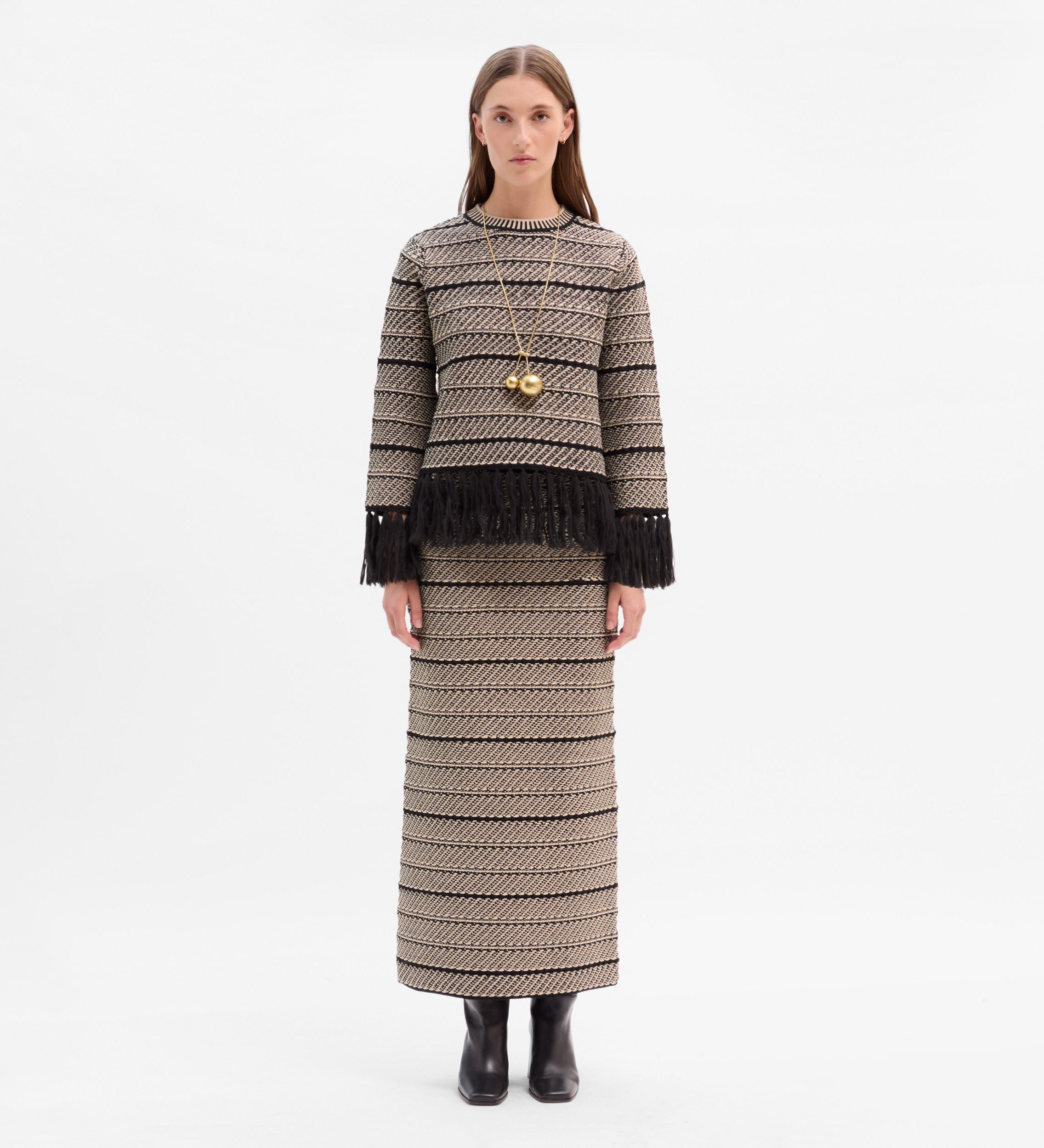 Jersey punto jacquard