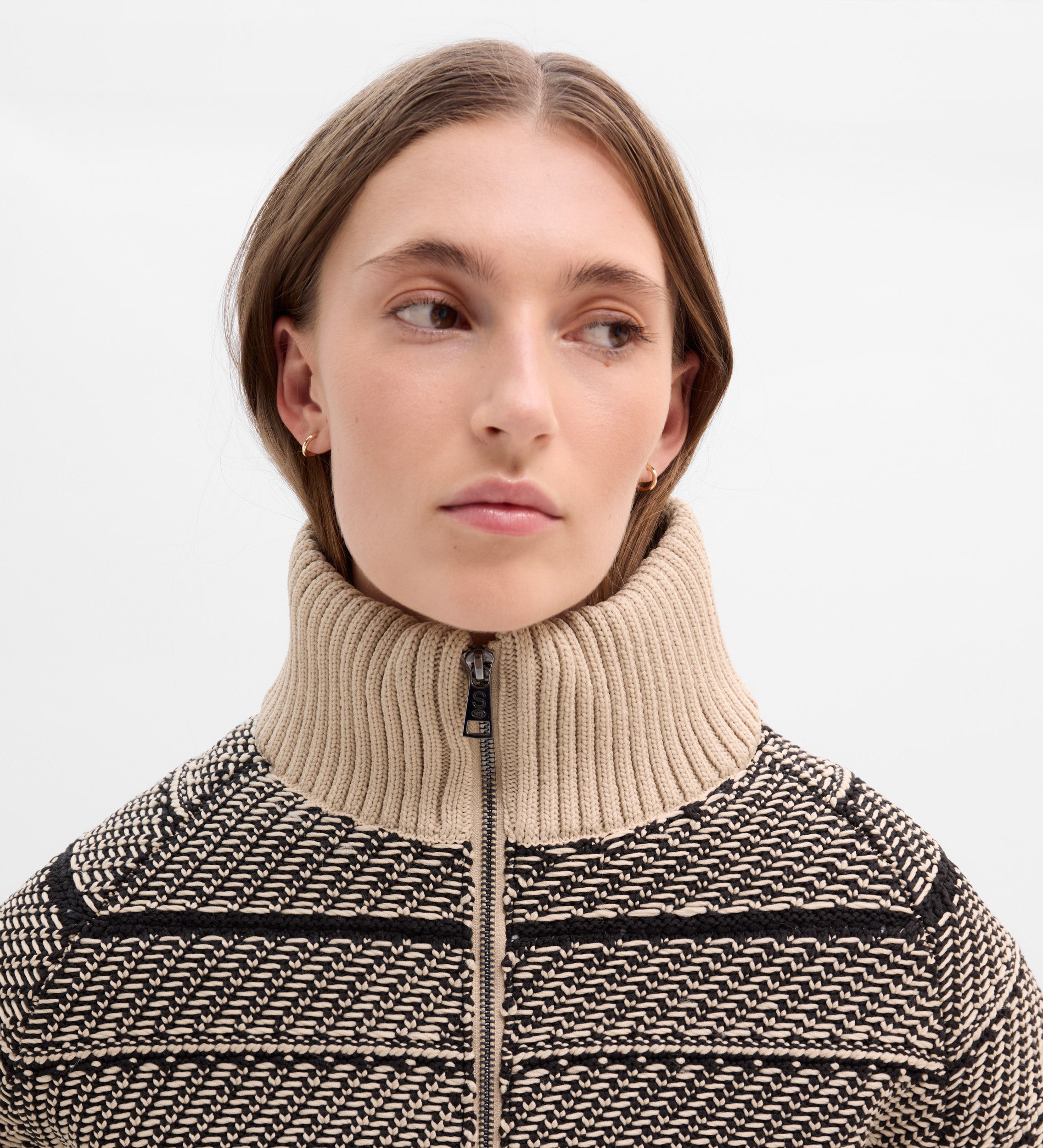 Blouson aviateur jacquard