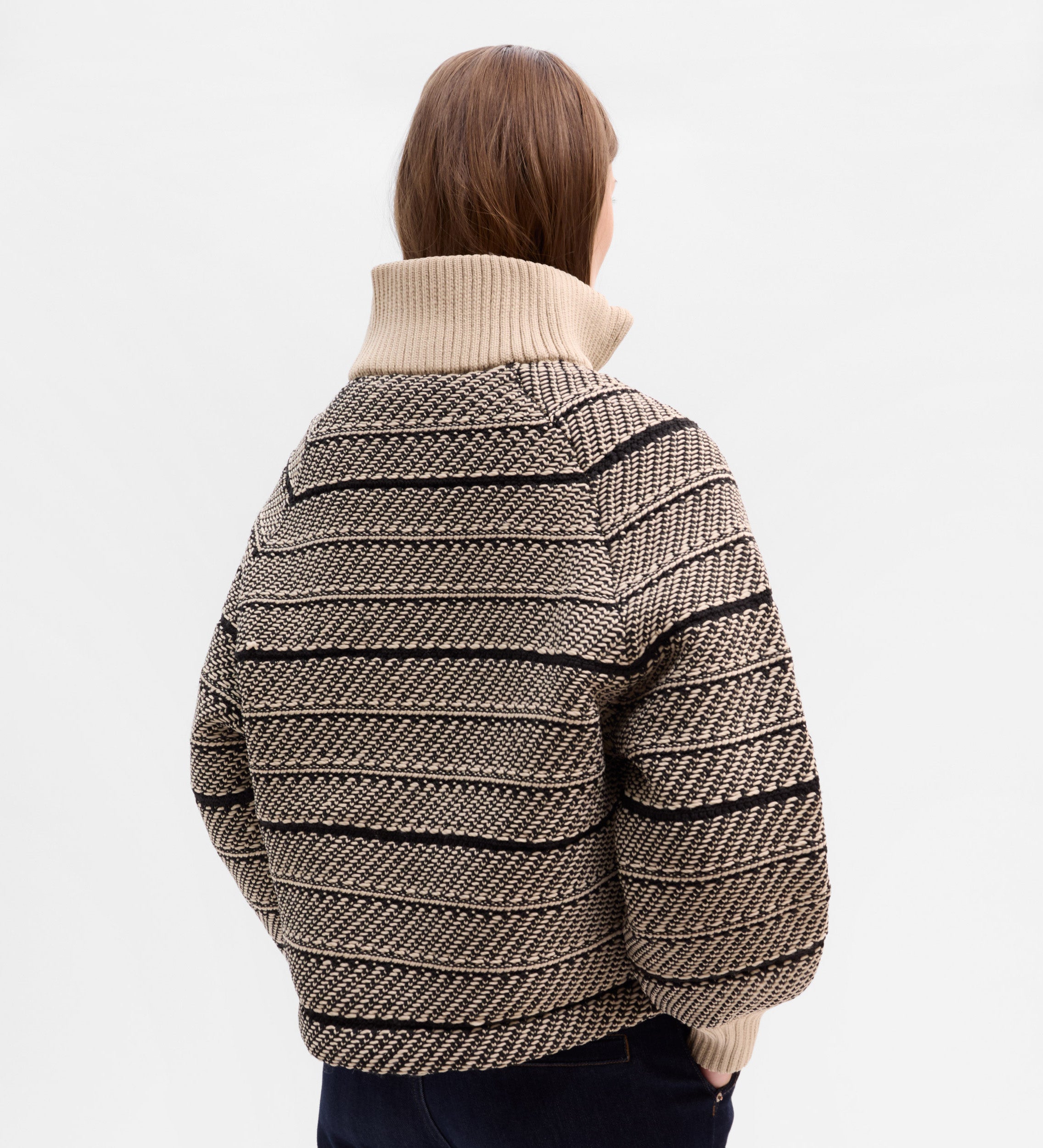 Blouson aviateur jacquard