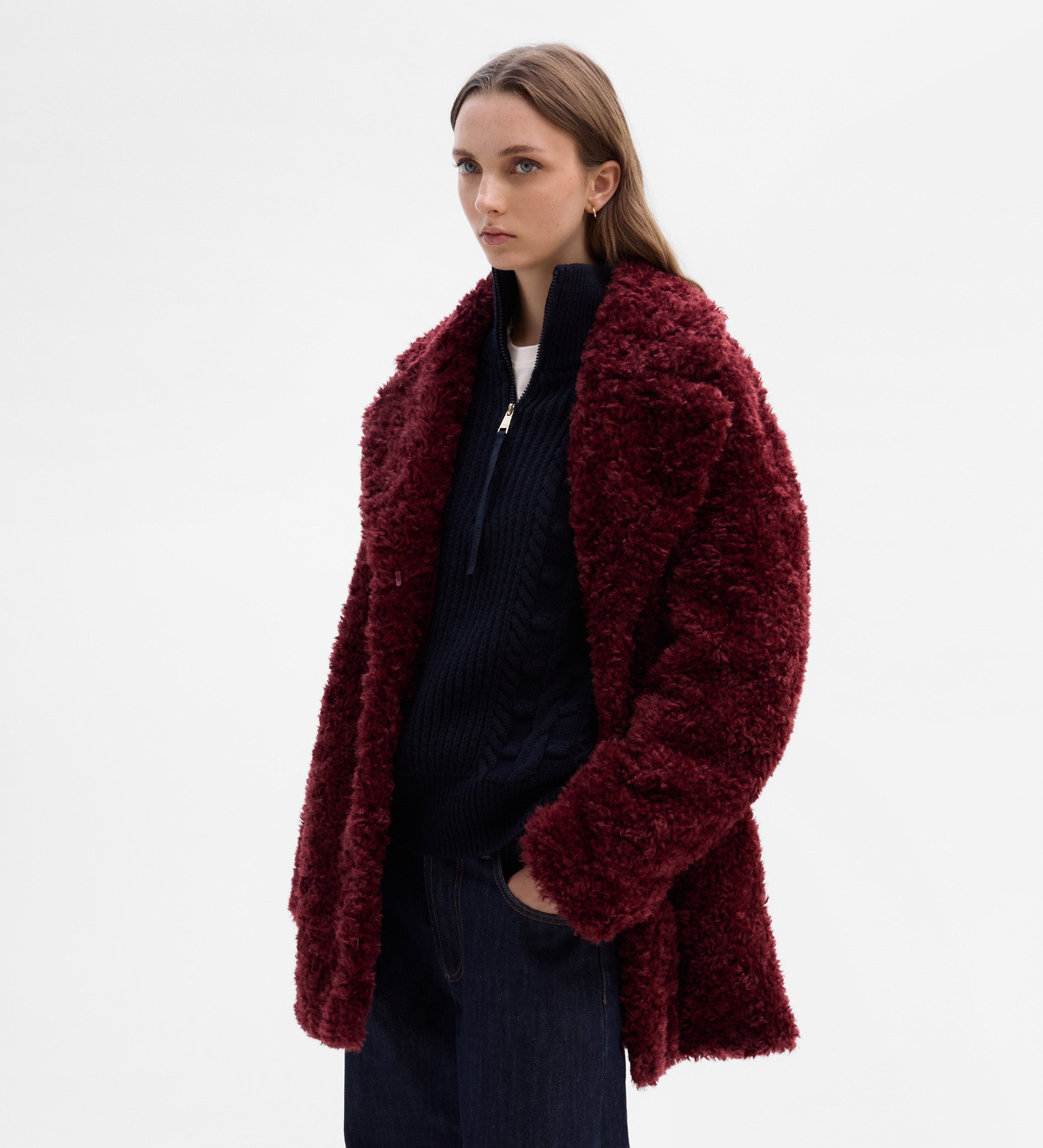 Fur-effect jacket