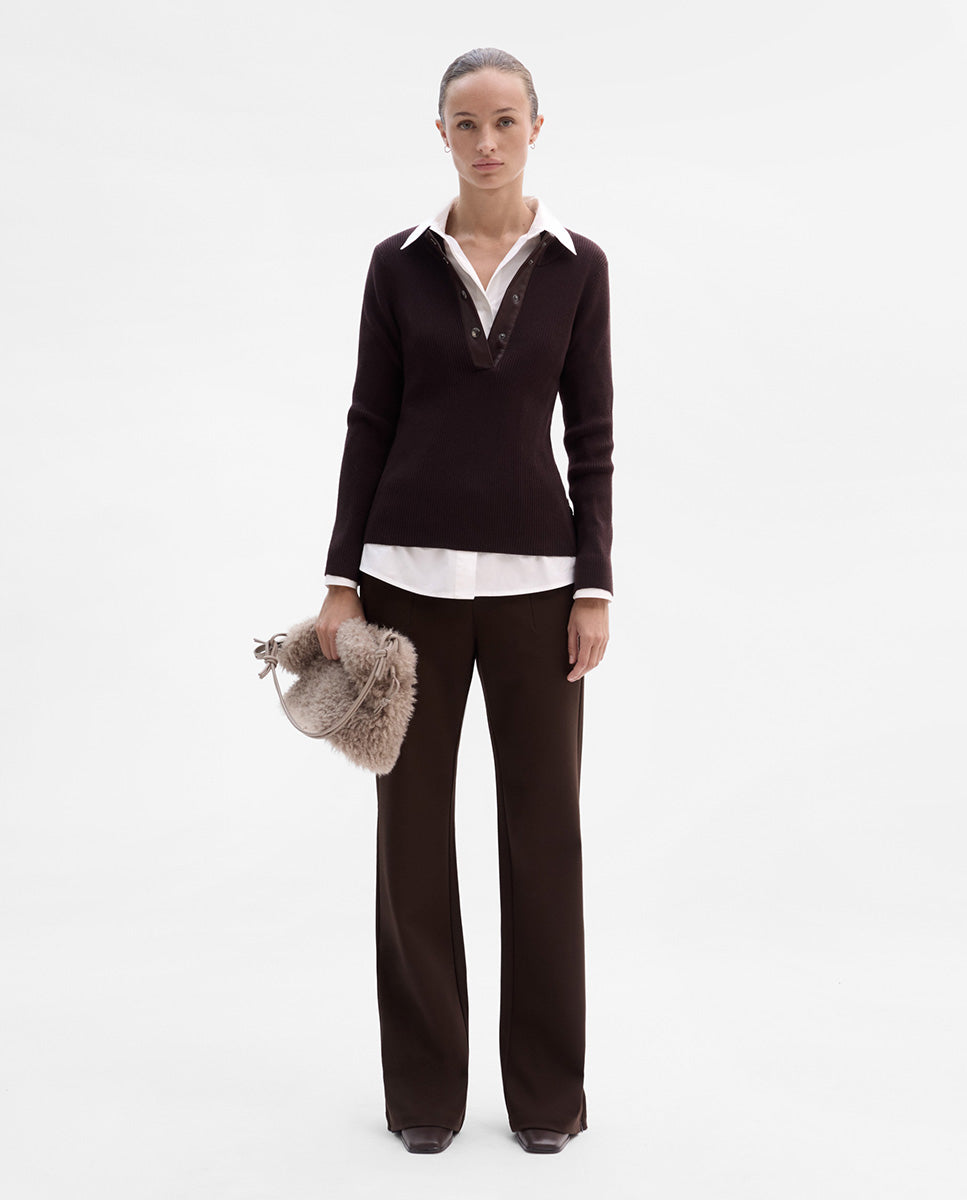 Pantalón twill elástico