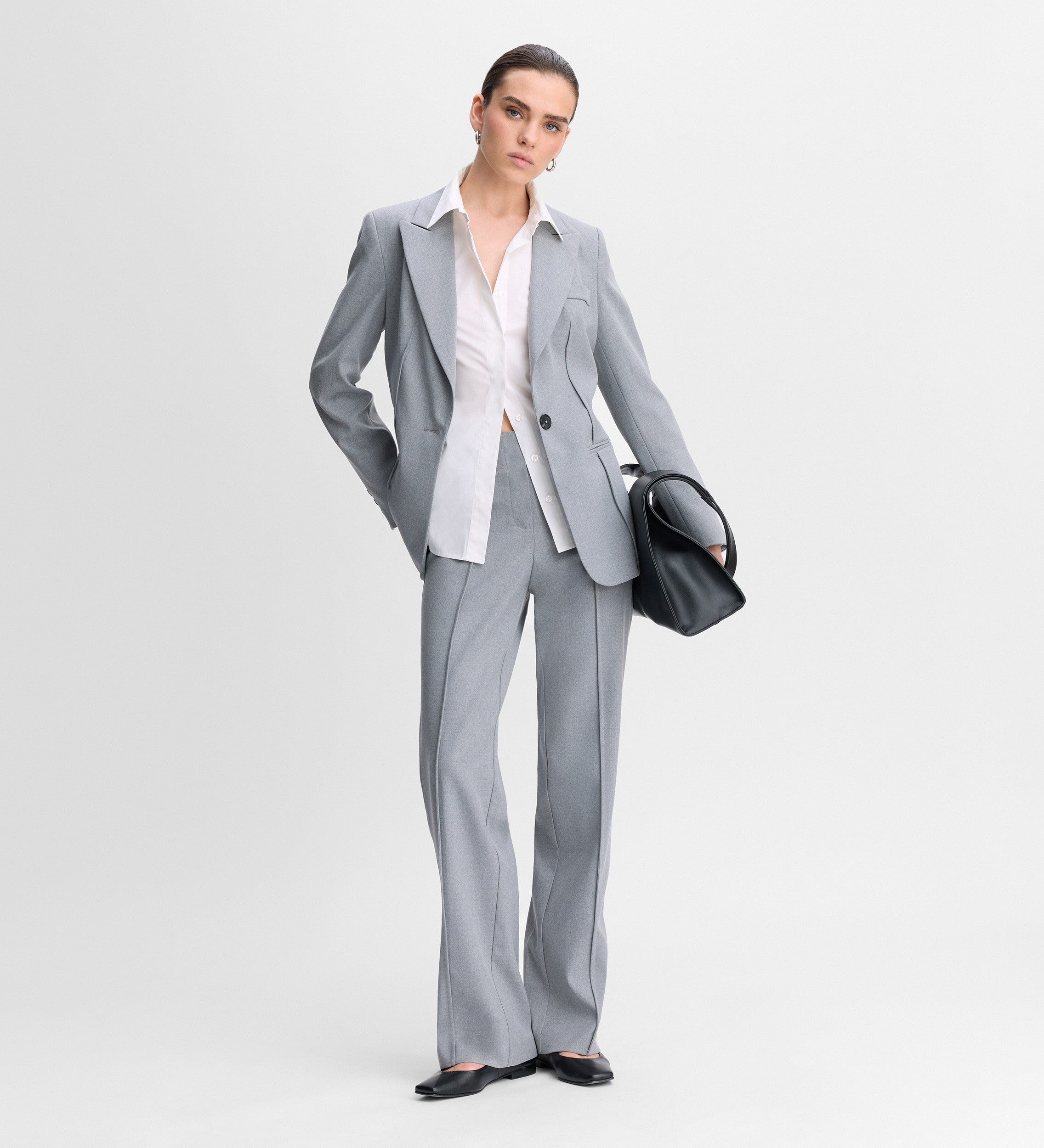 Blazer ajusté avec coutures