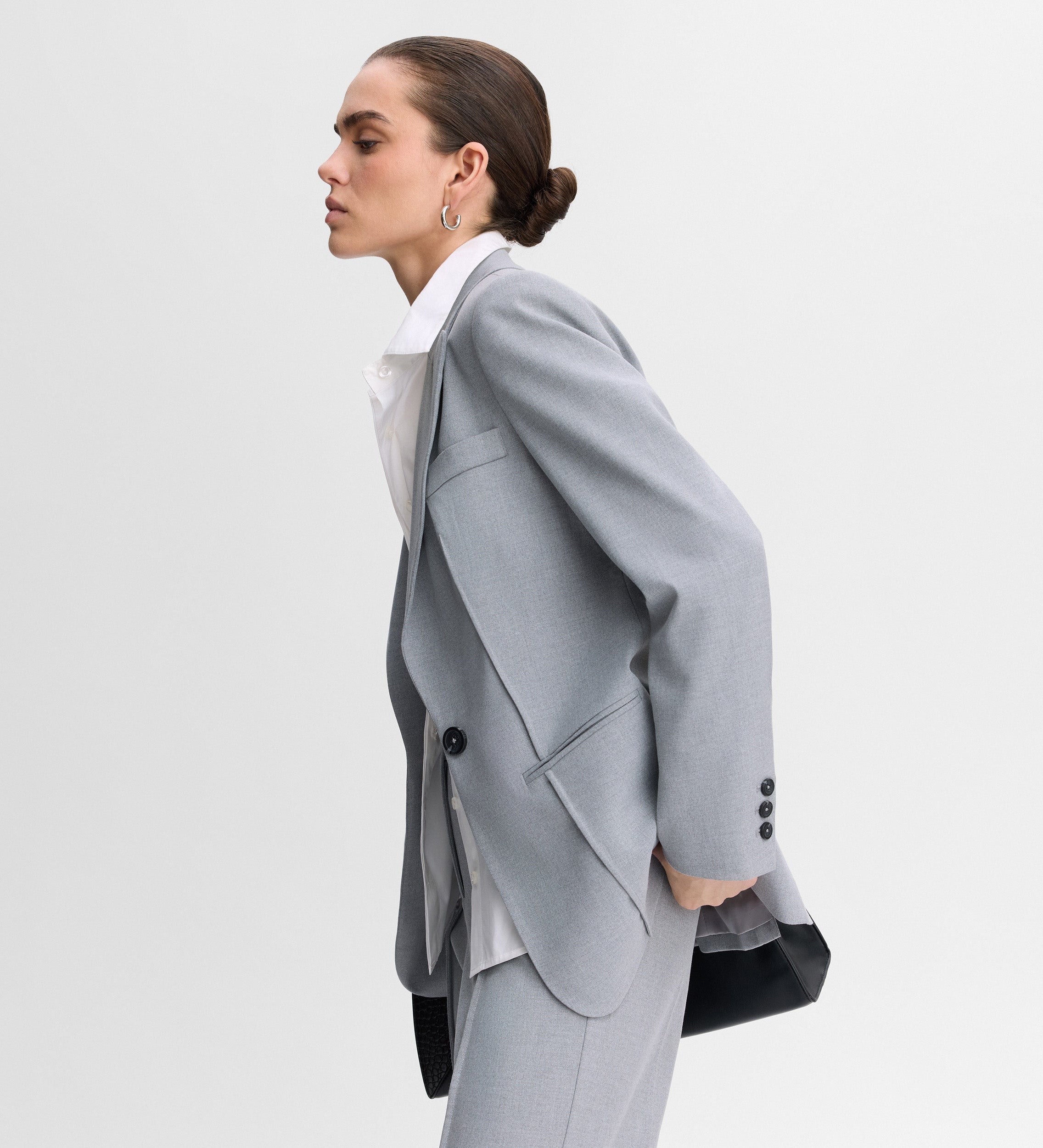 Blazer ajusté avec coutures