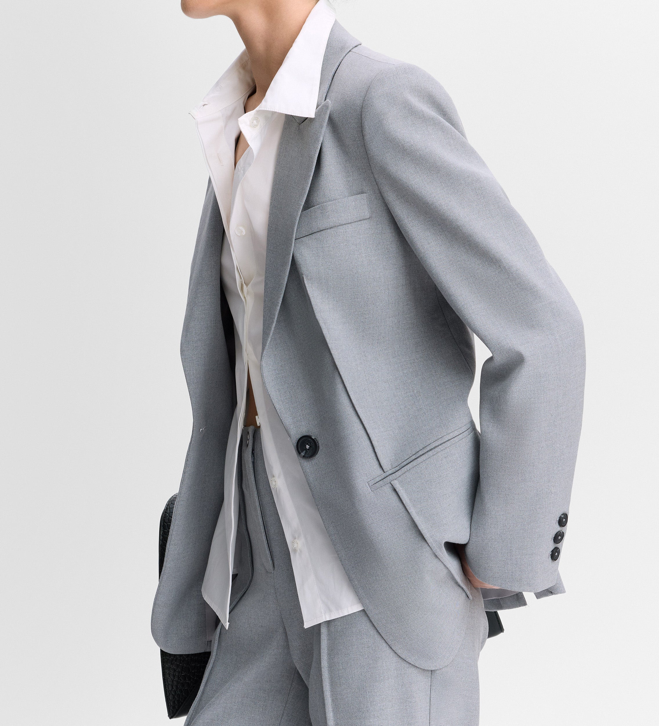 Blazer ajusté avec coutures