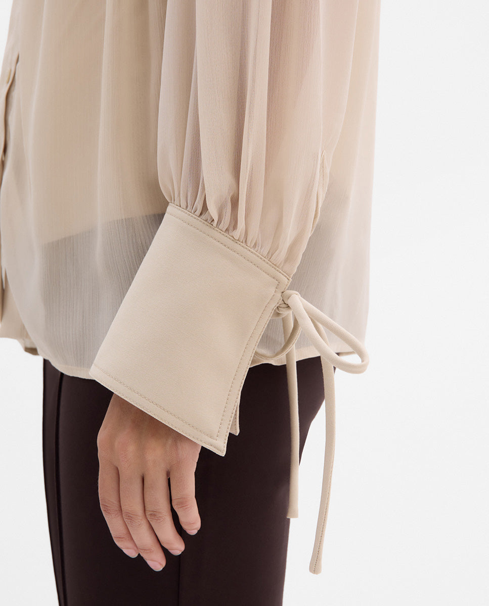 Blusa gasa combinada