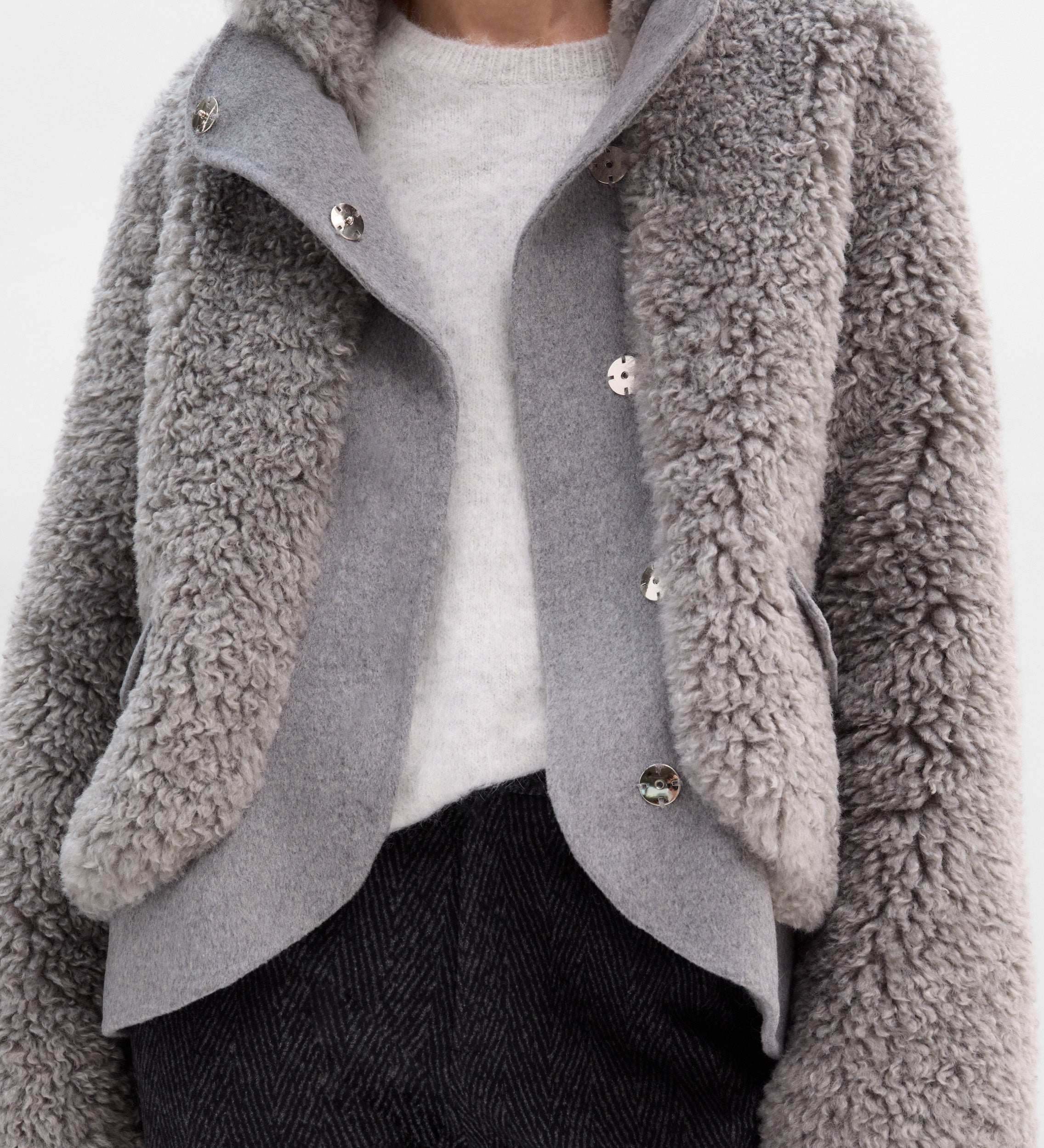 Blouson aviateur en peau de mouton