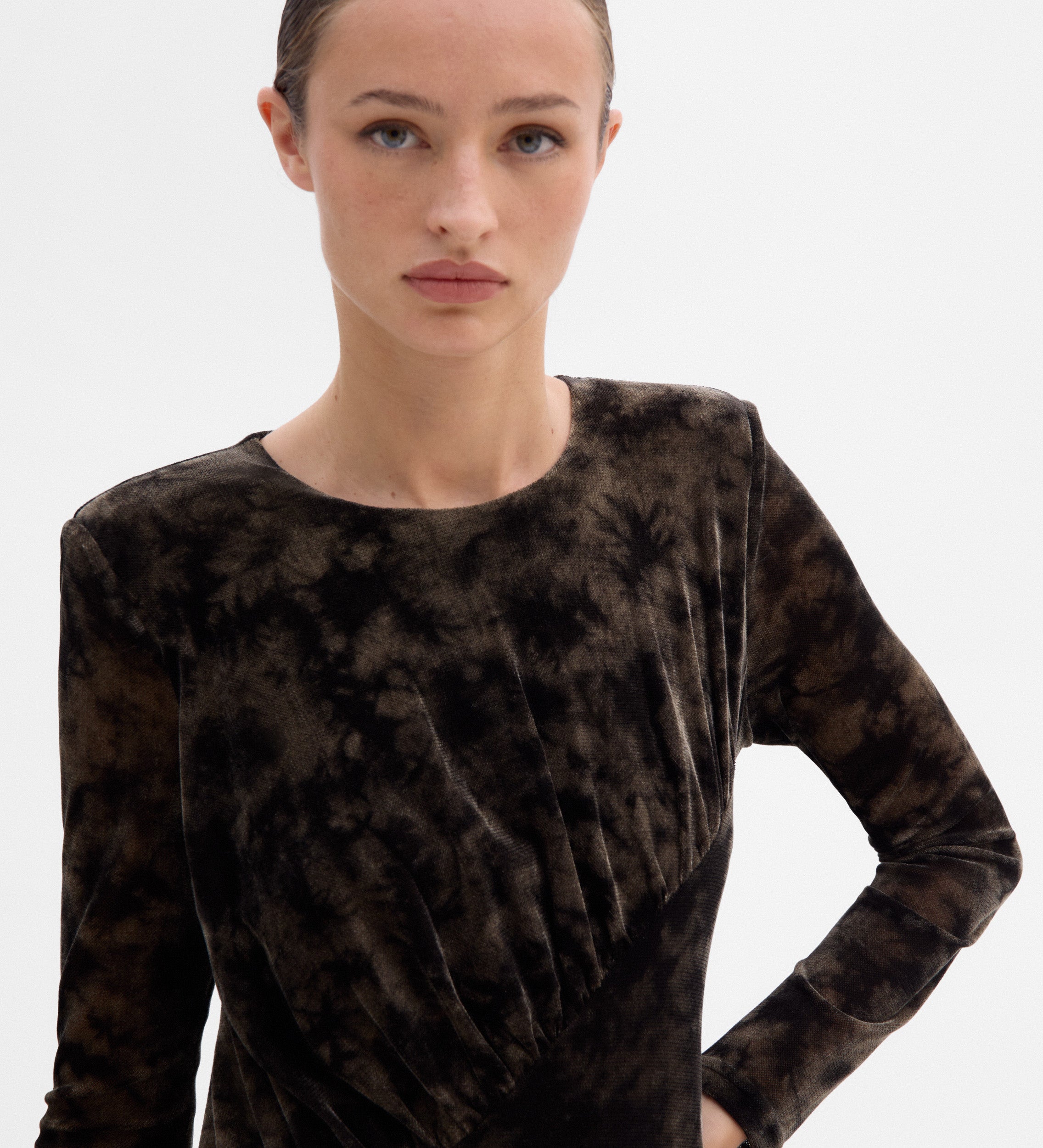 Robe longue imprimée