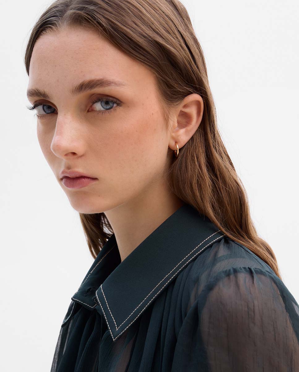 Chemisier en mousseline combiné