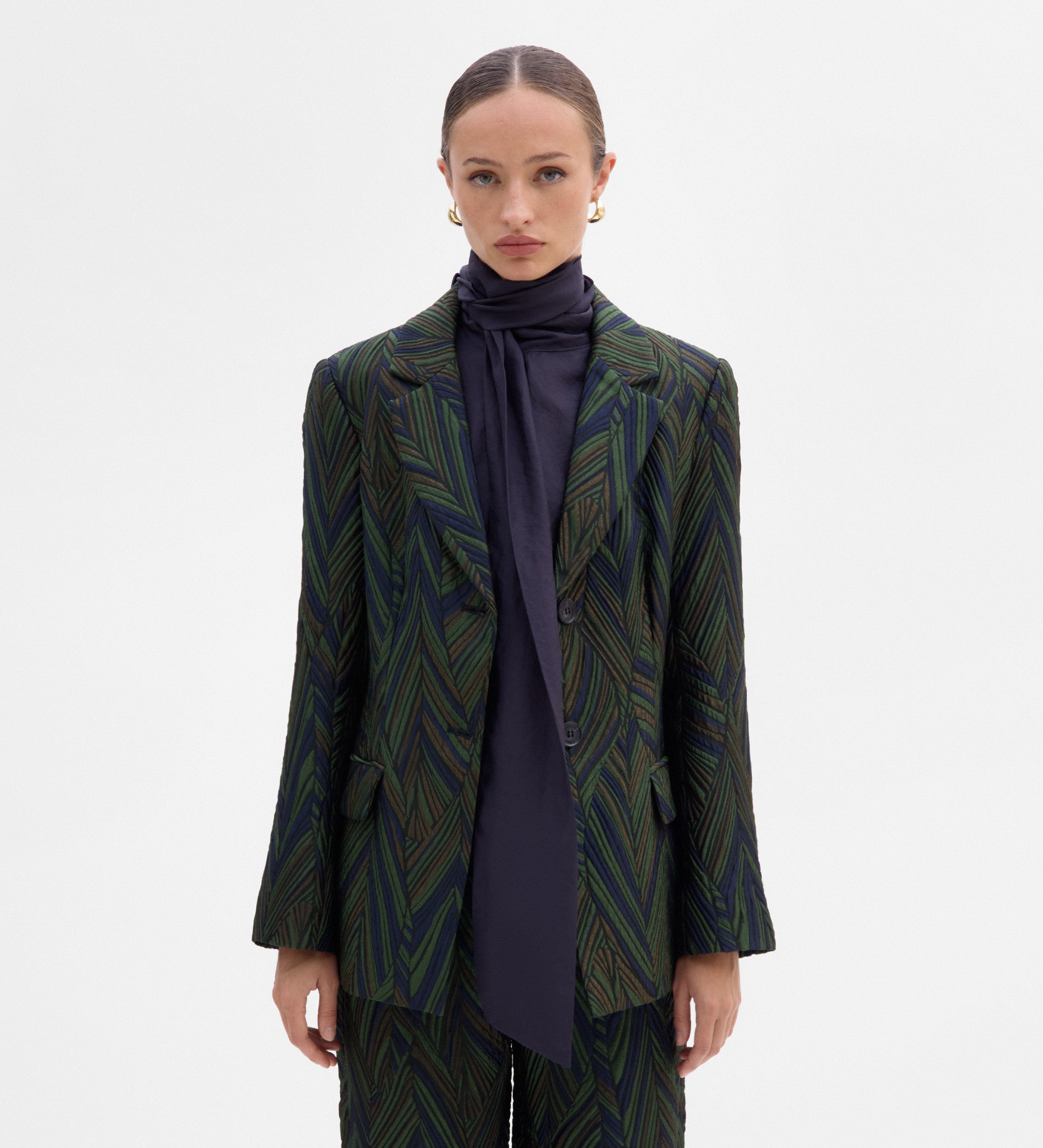 Blazer fantasy fabric