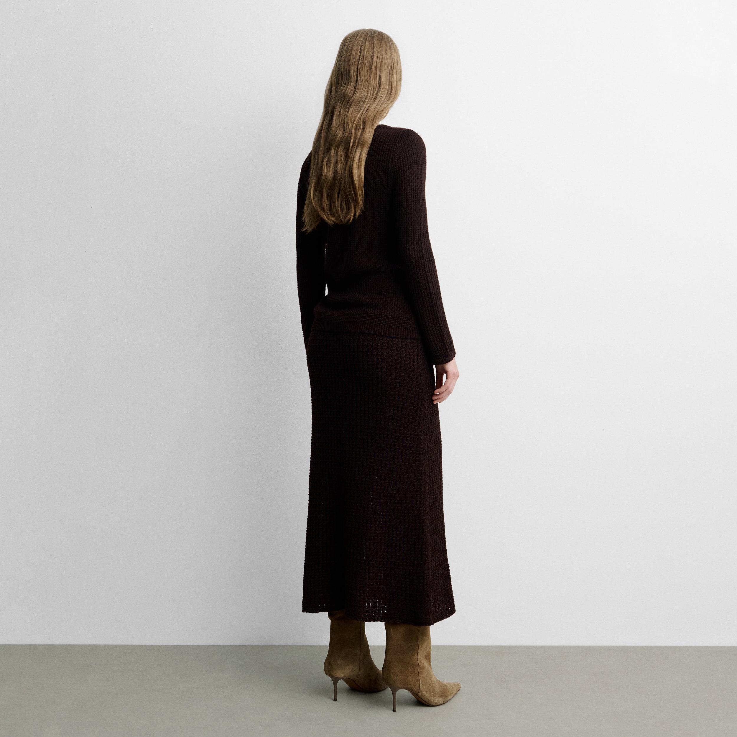 Jupe en maille texturée