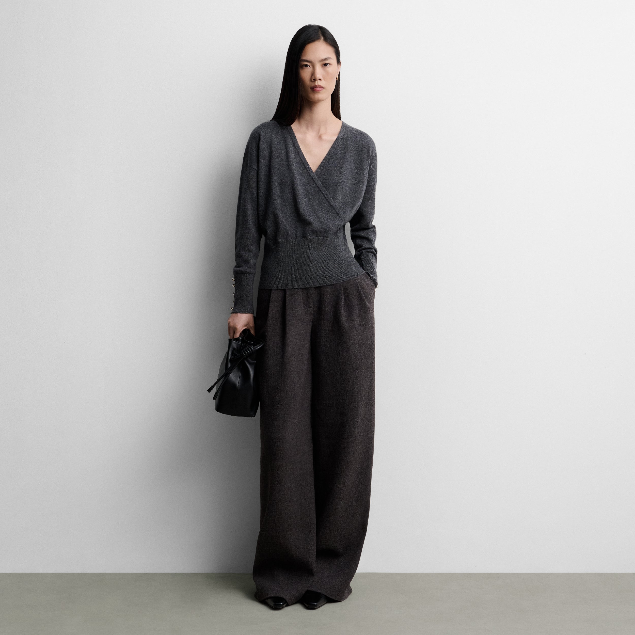 Pull en maille croisée