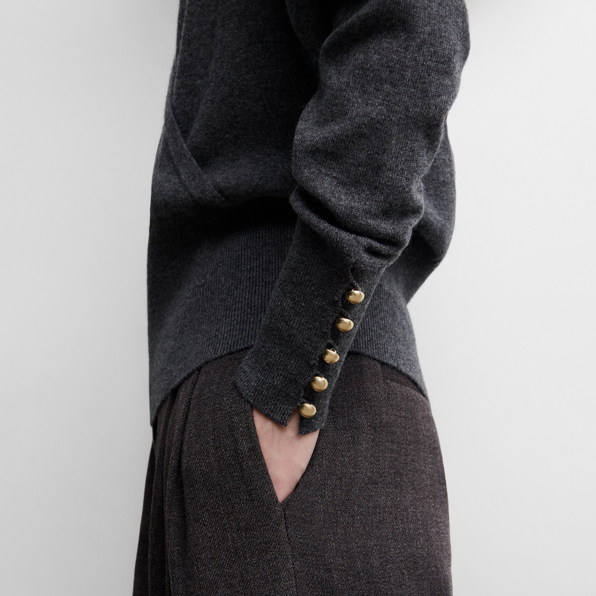 Pull en maille croisée