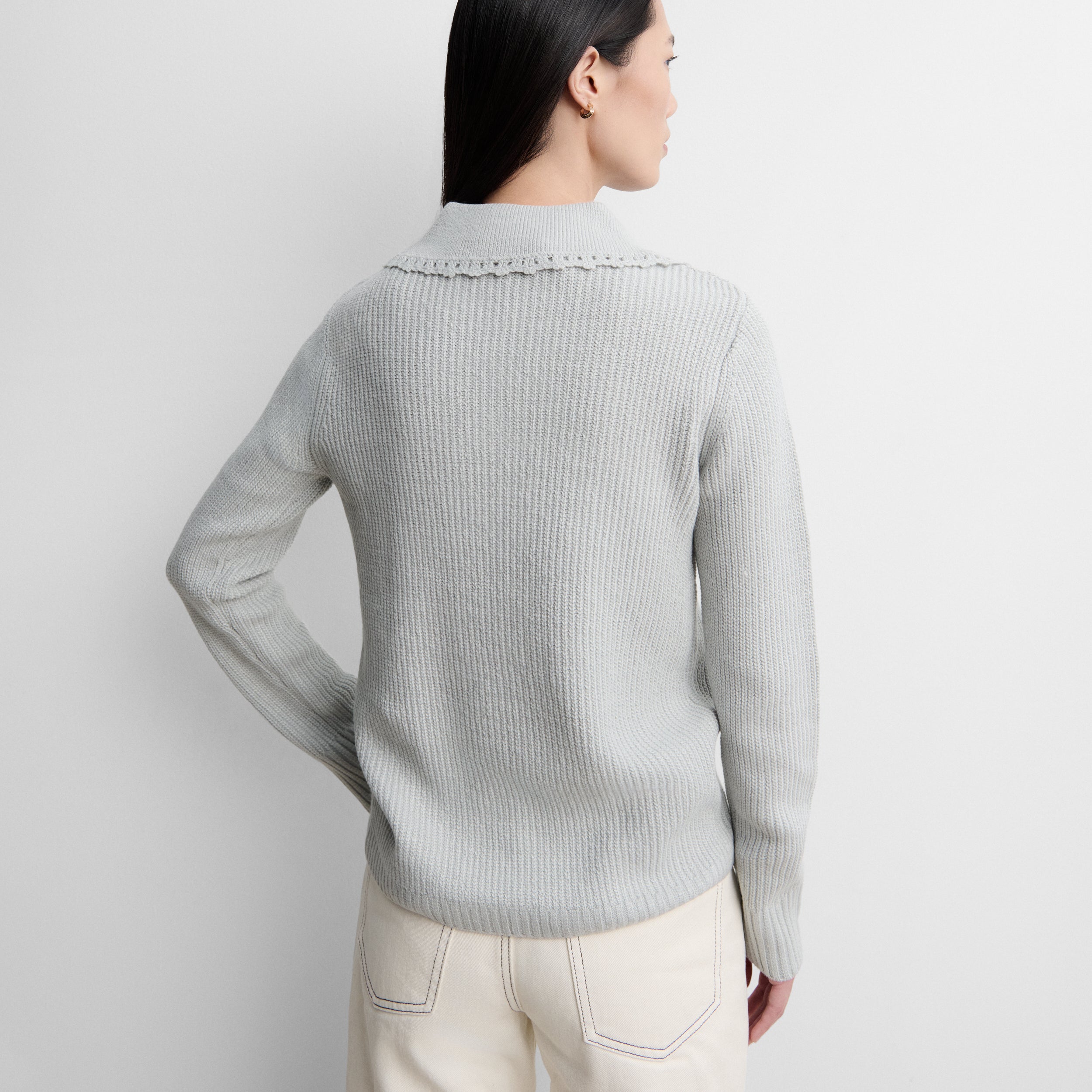 Pull polo ajouré
