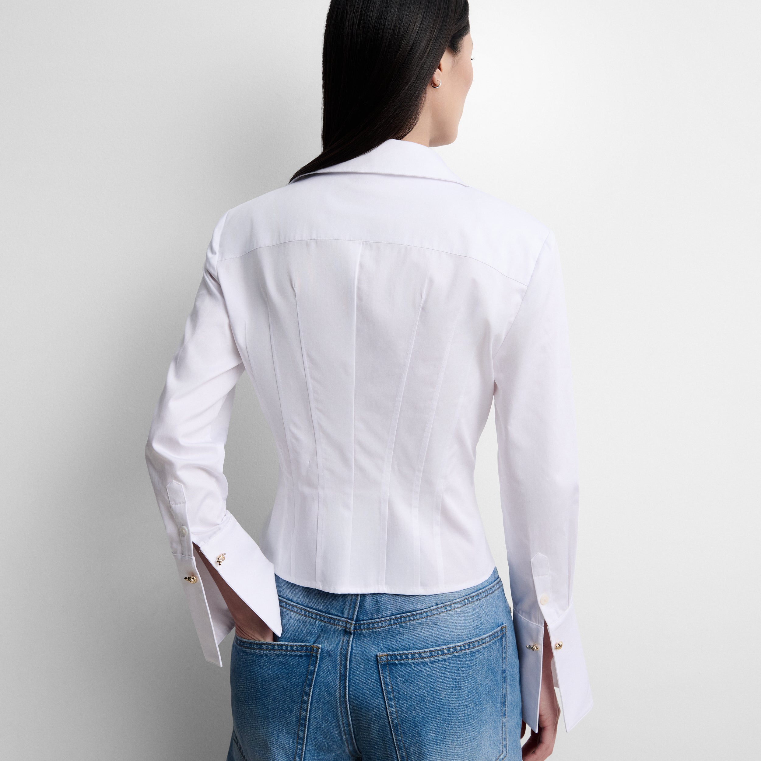 Short corset-style shirt