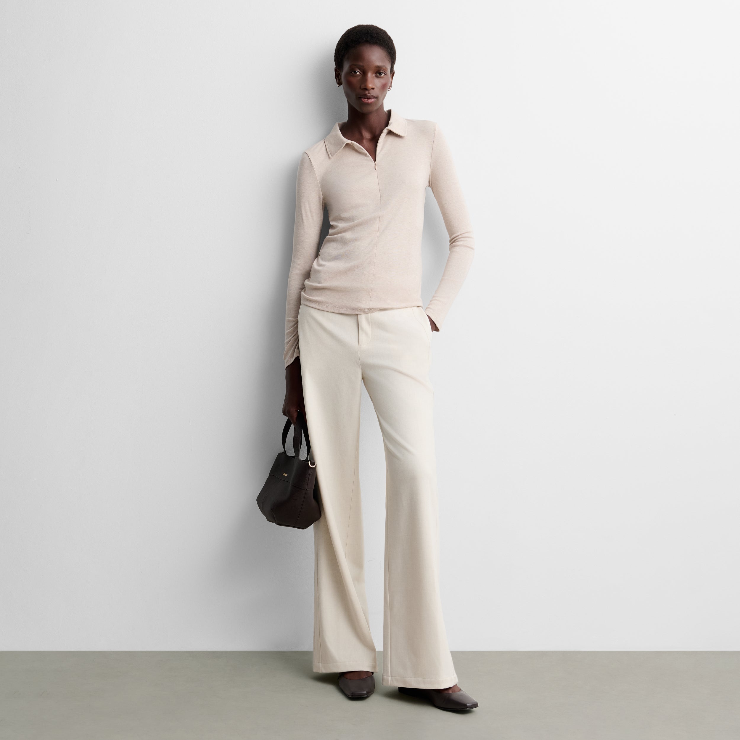 Polo-neck t-shirt
