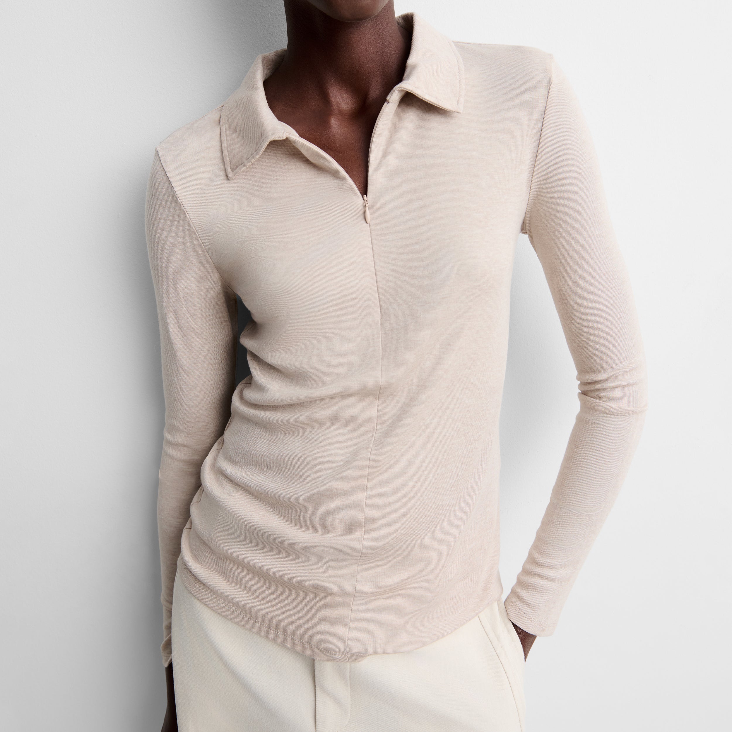 Polo-neck t-shirt