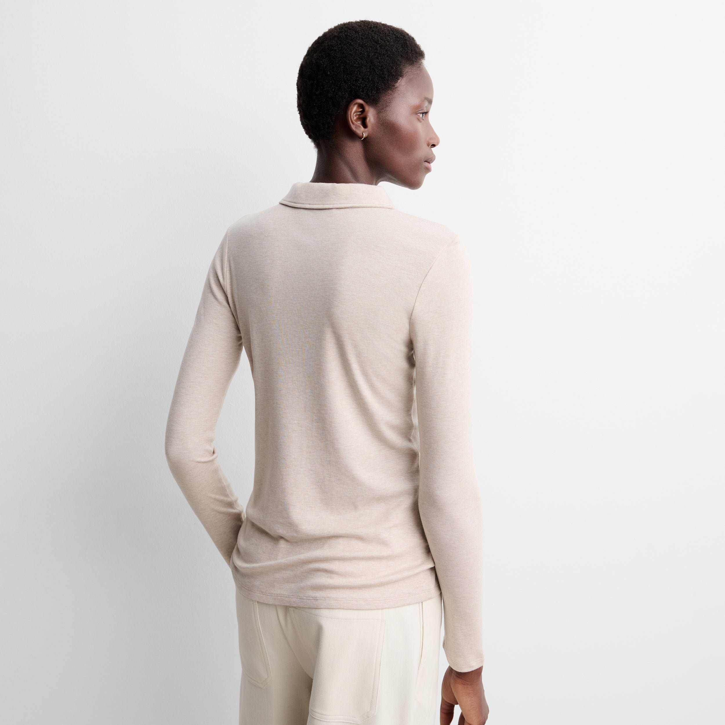 Polo-neck t-shirt