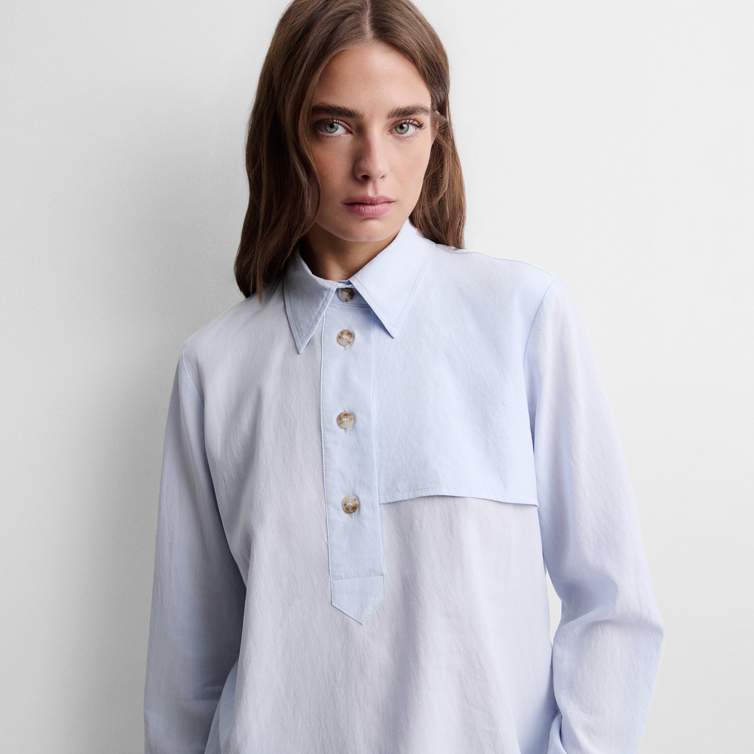 Blouse fluide à boutons