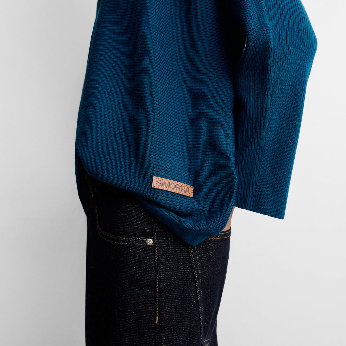 Jersey oversize cuello alto