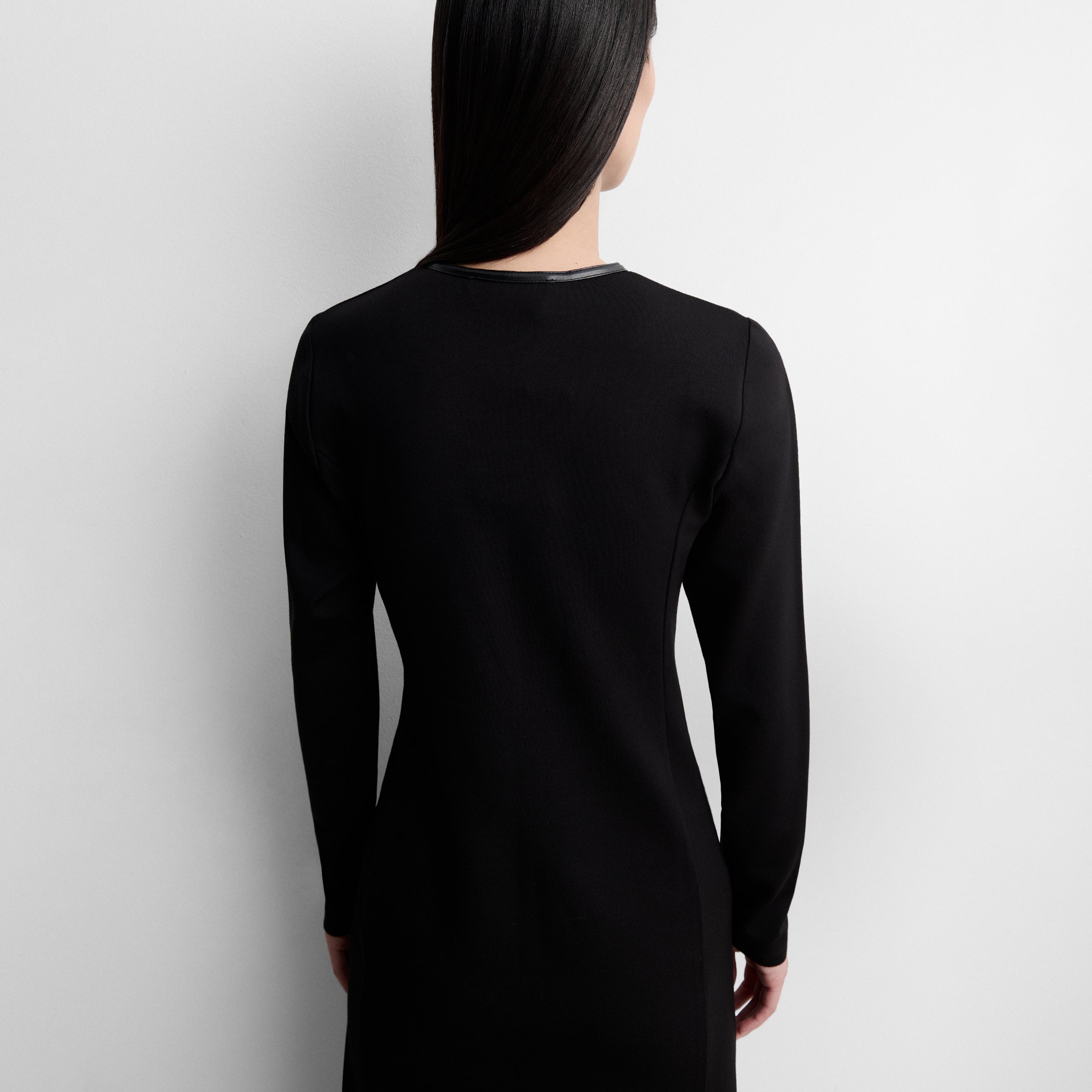 Two-tone knit dress