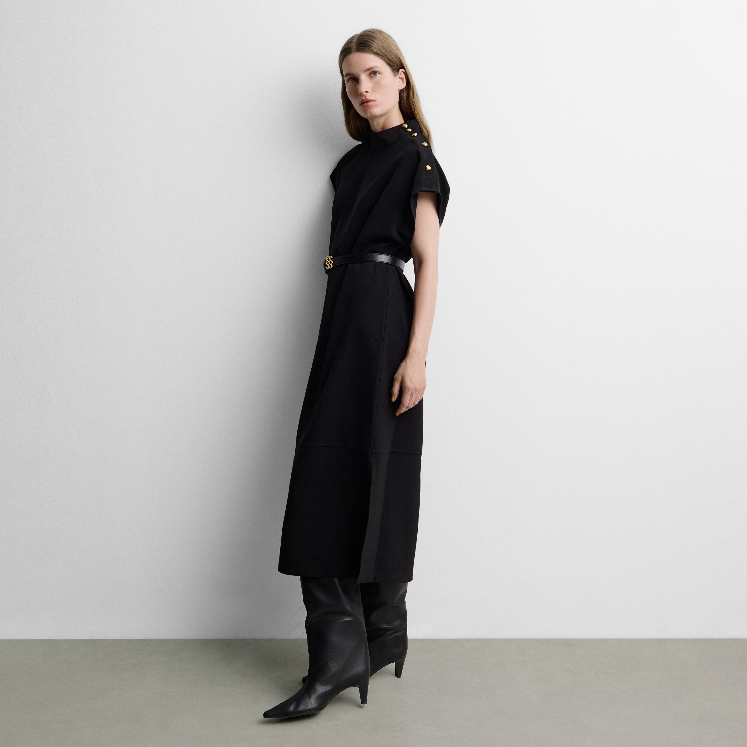 Robe midi droite