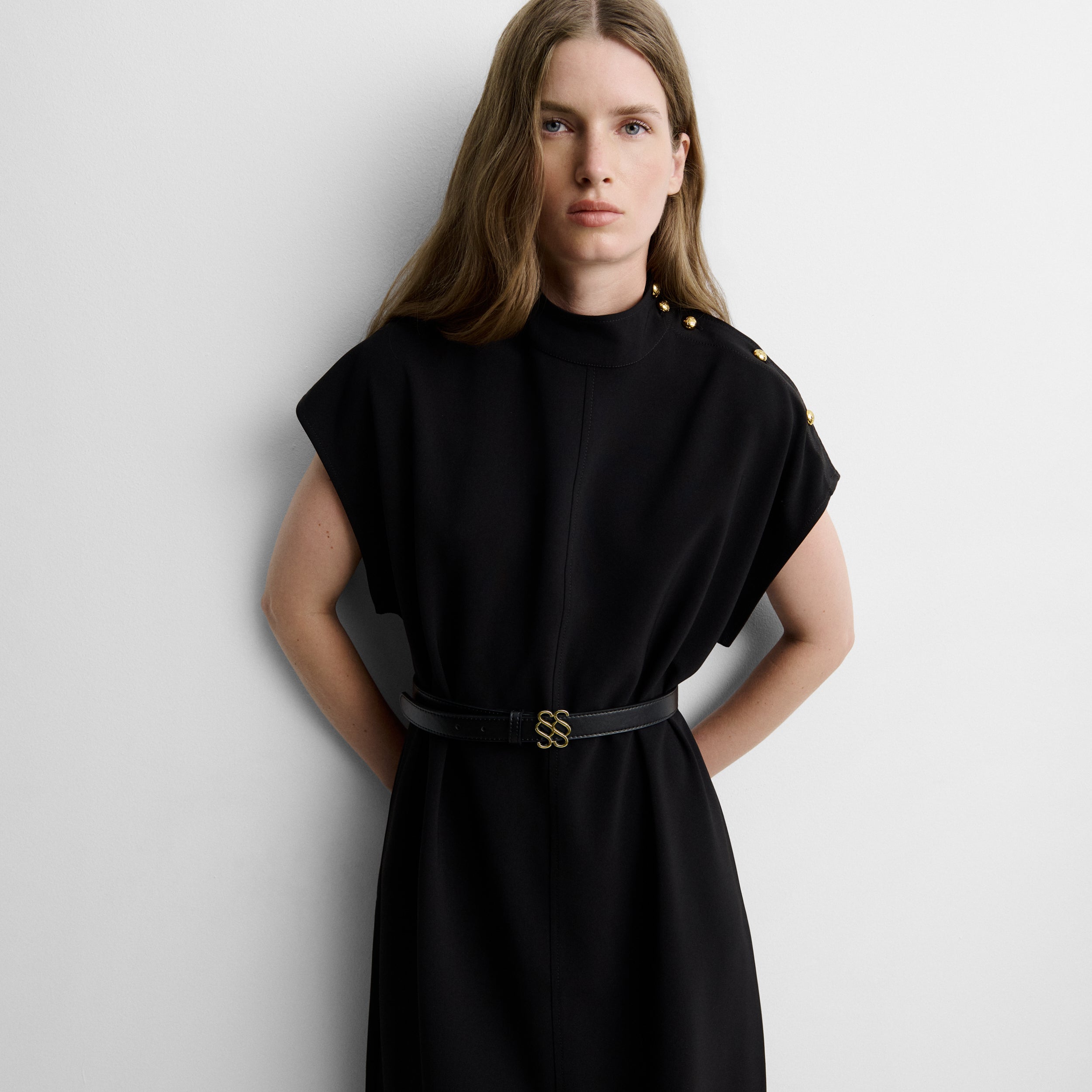 Robe midi droite