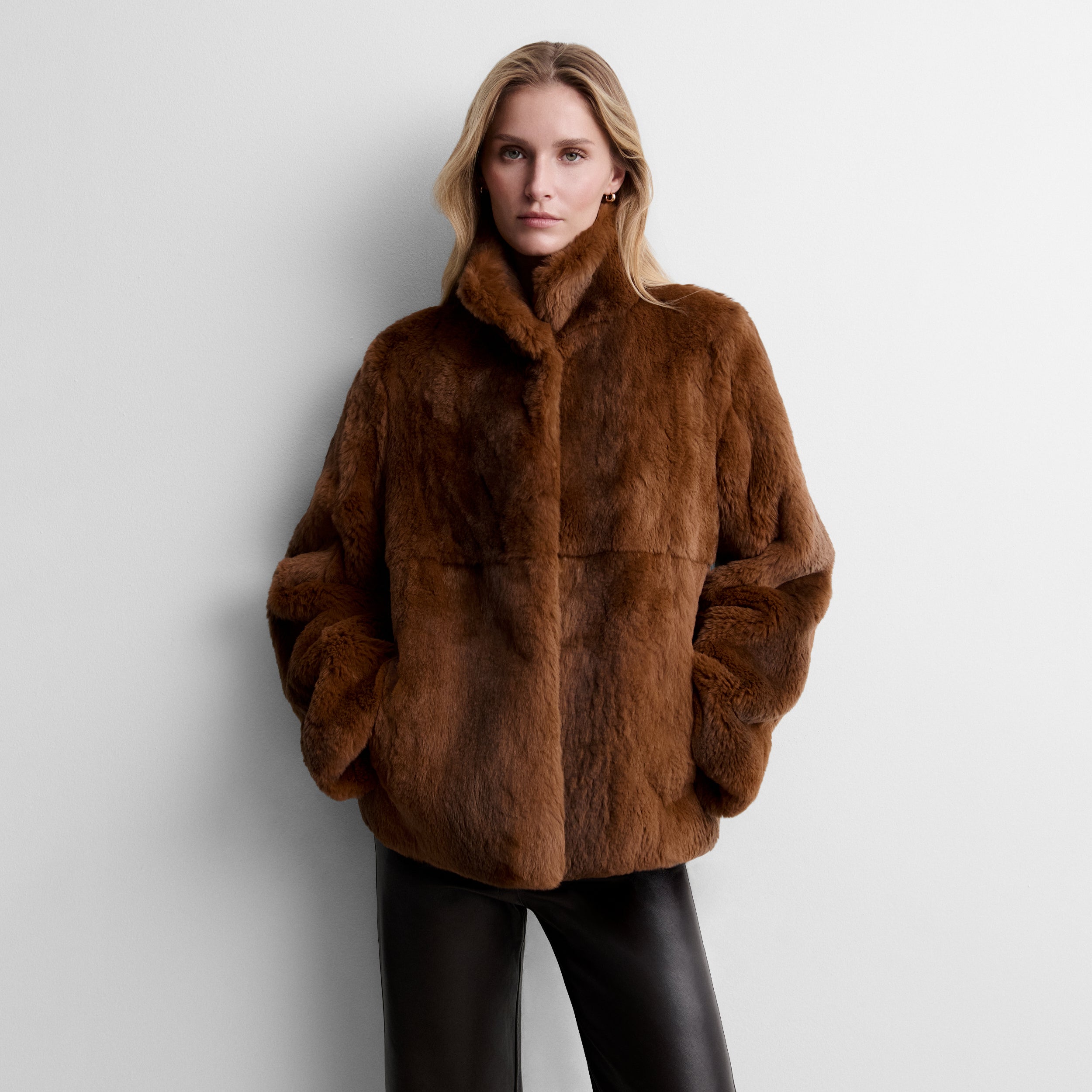 Faux-fur effect jacket