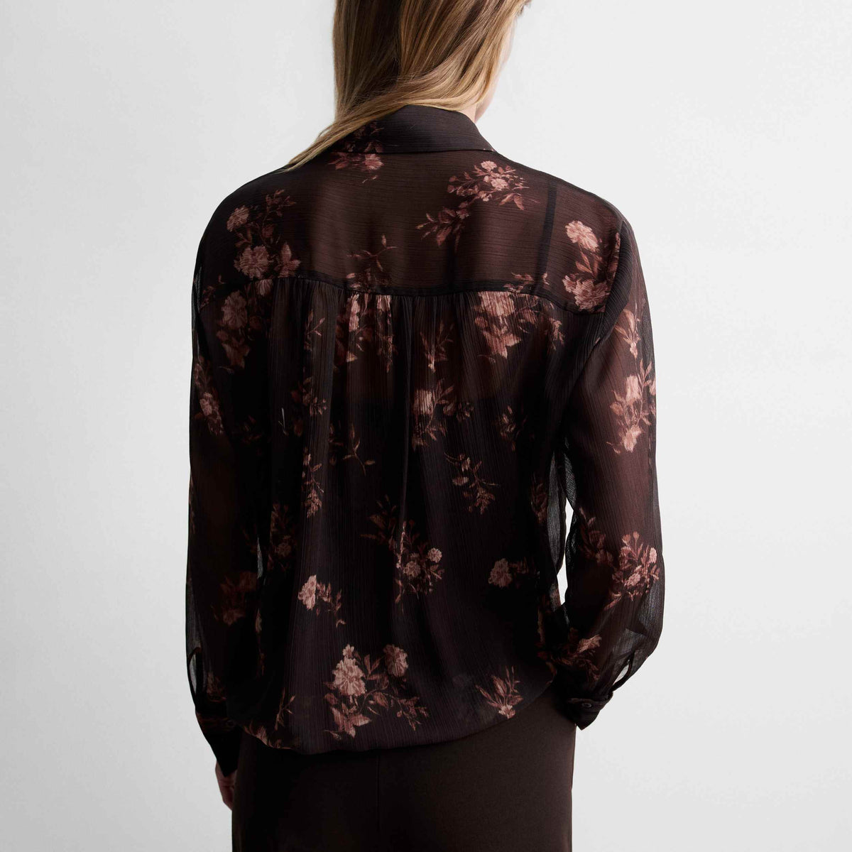 Blusa crop estampada