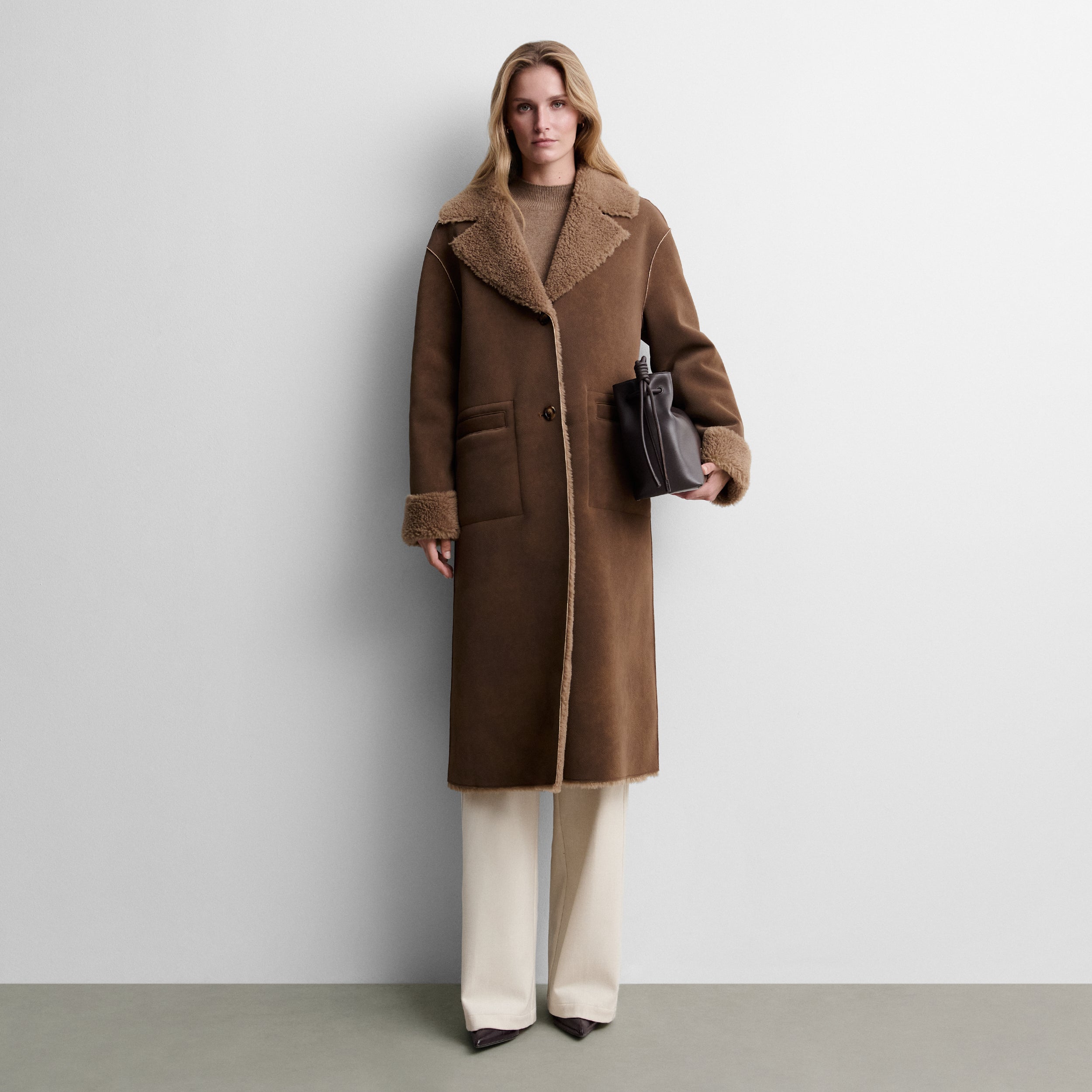 Manteau réversible en fourrure