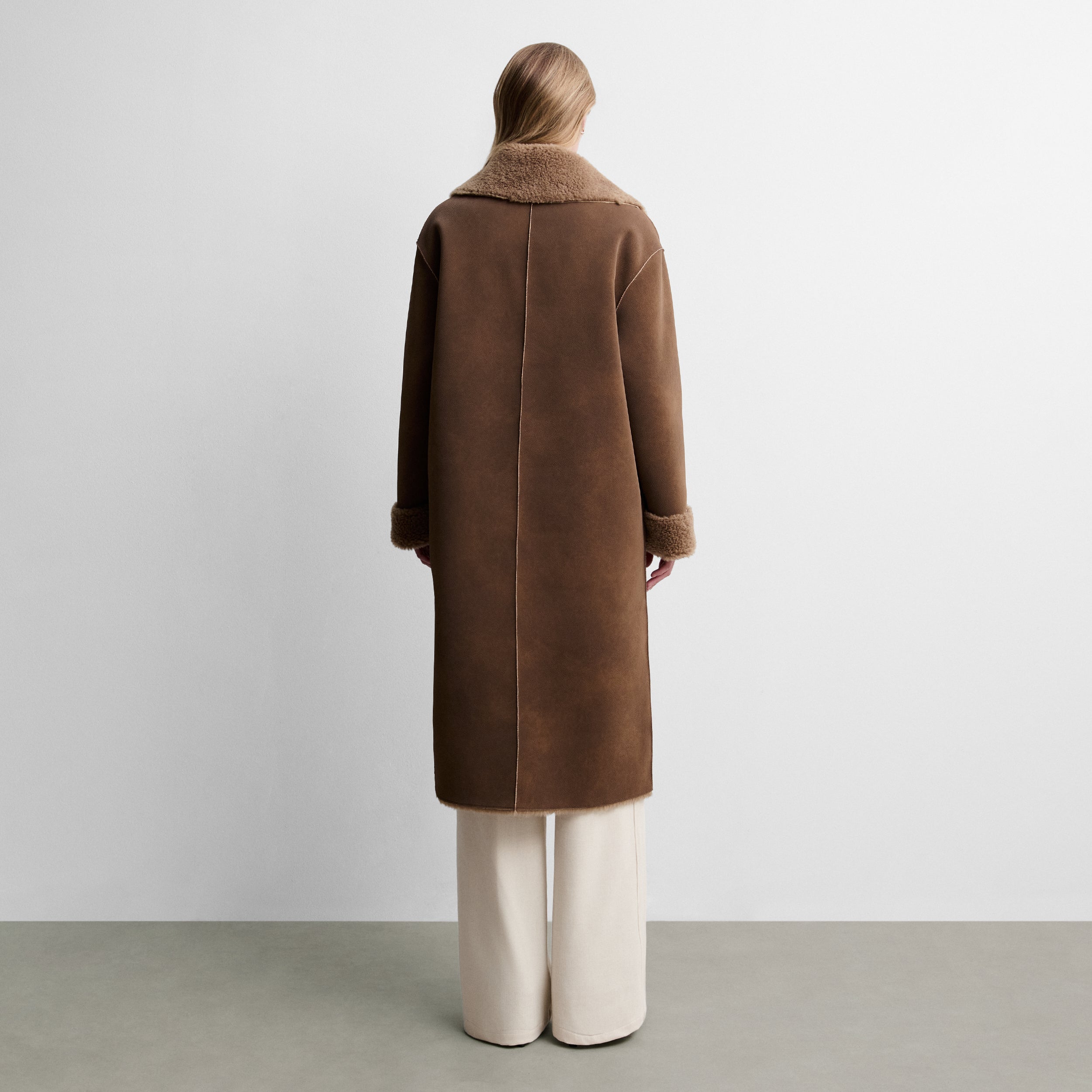 Manteau réversible en fourrure