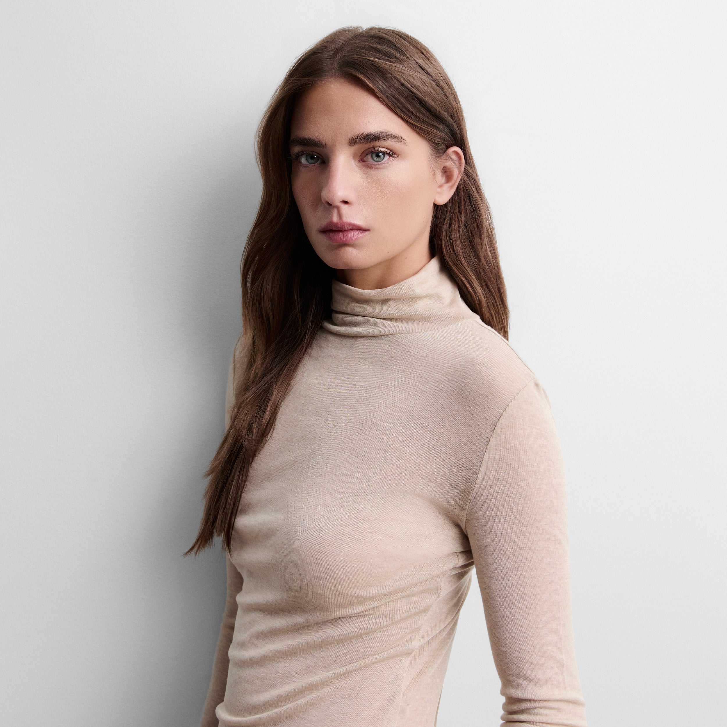 High-neck t-shirt