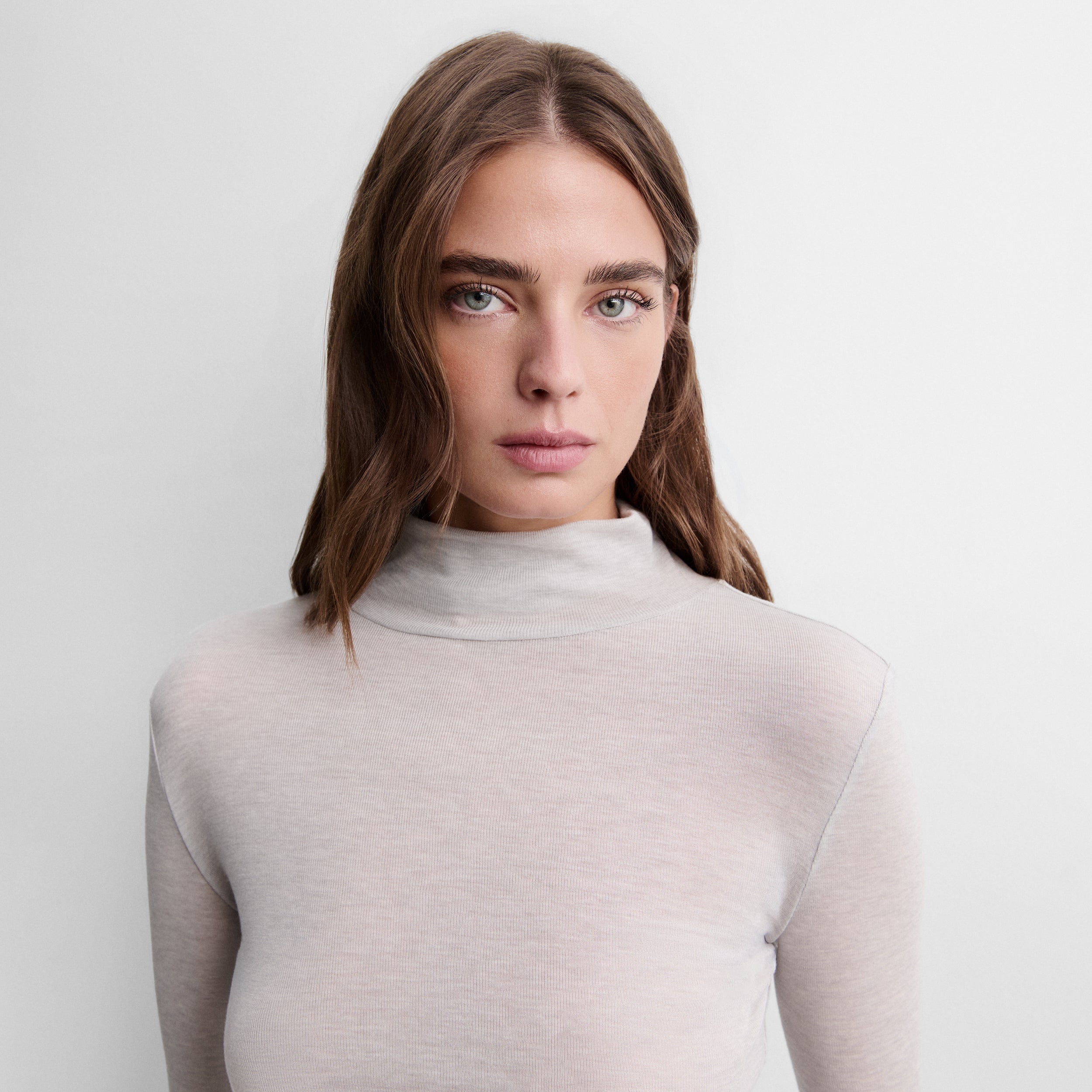 High-neck t-shirt