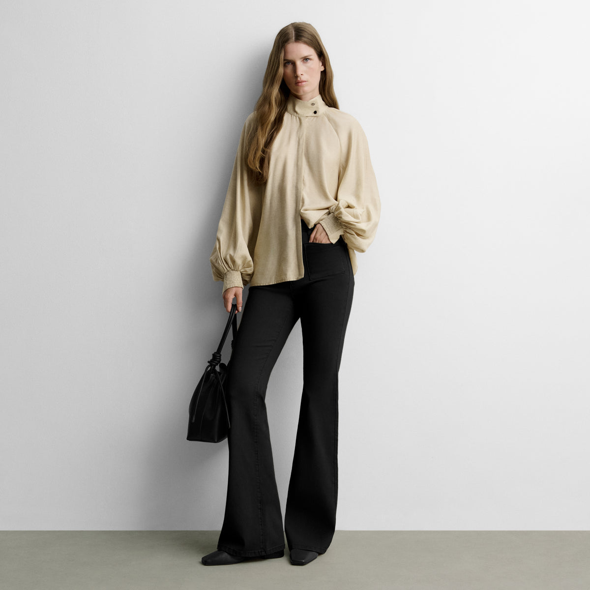 Pants with patch pockets