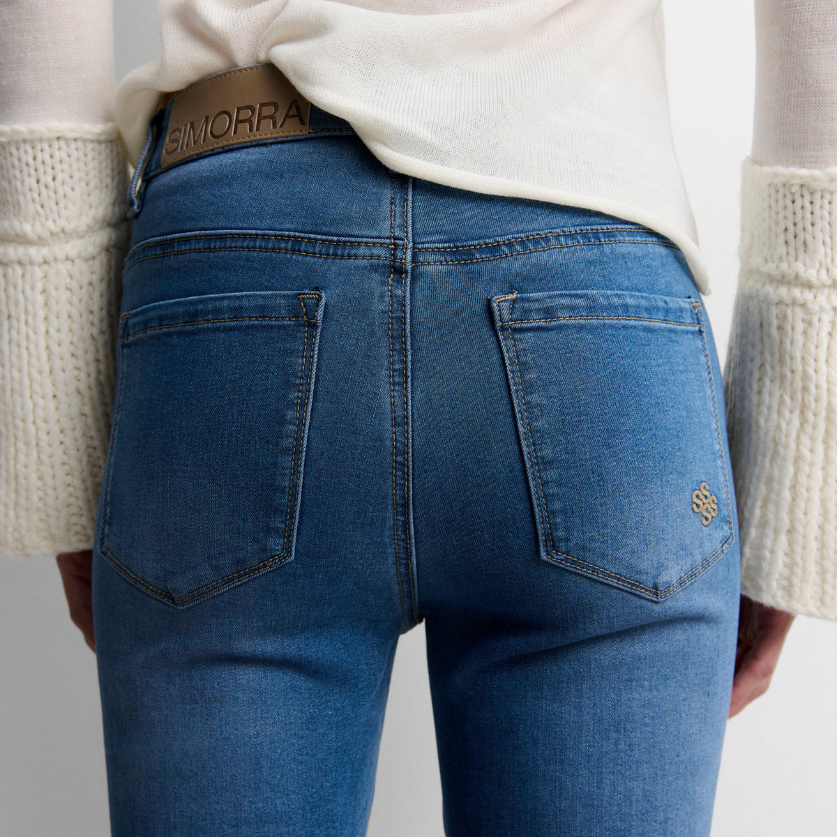 Pantalon en jean évasé