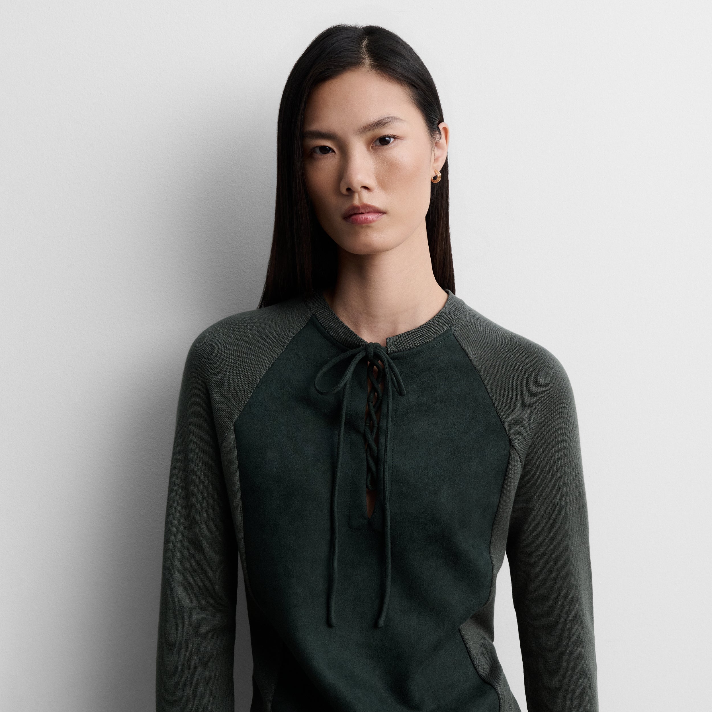 Two-material sweater