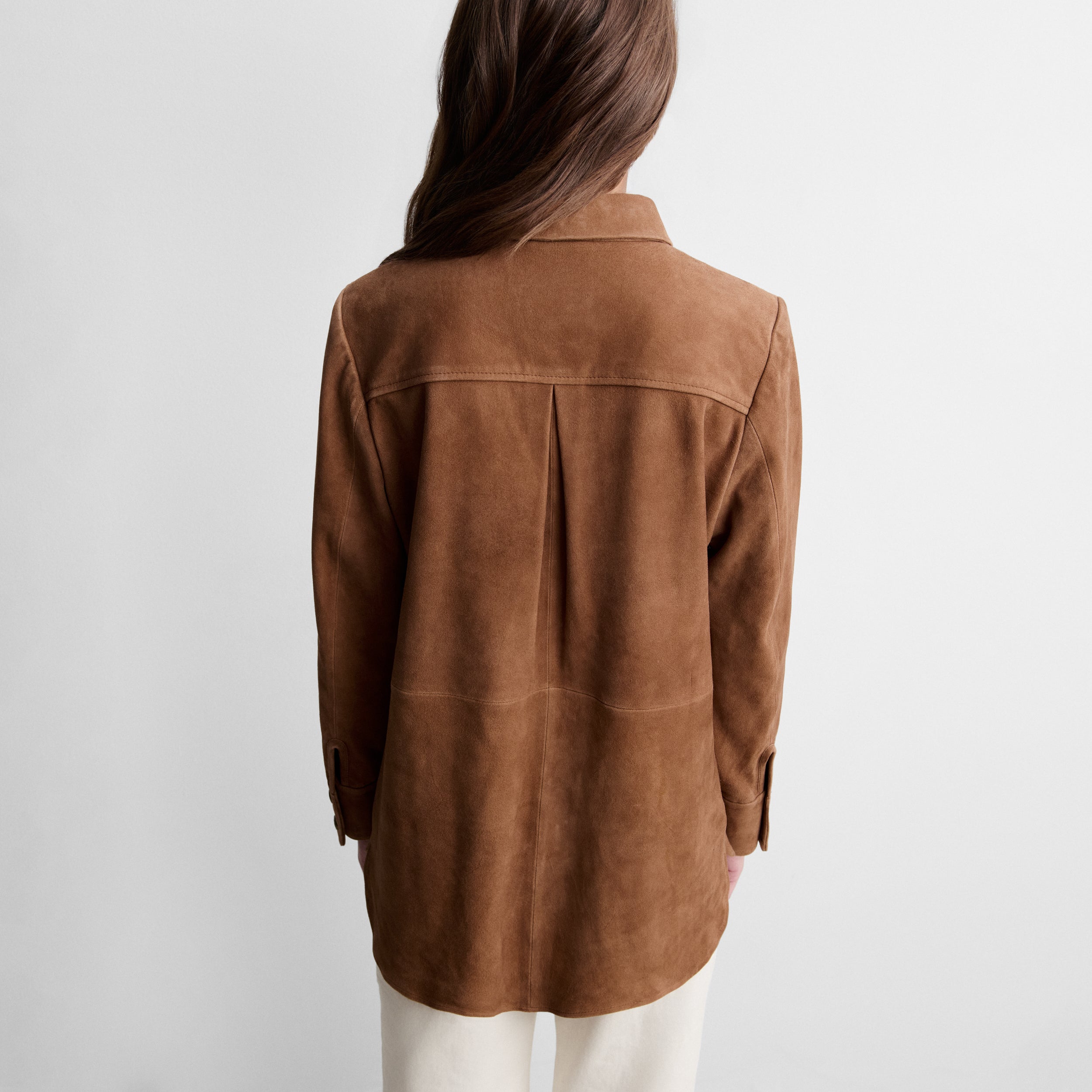 Suede overshirt