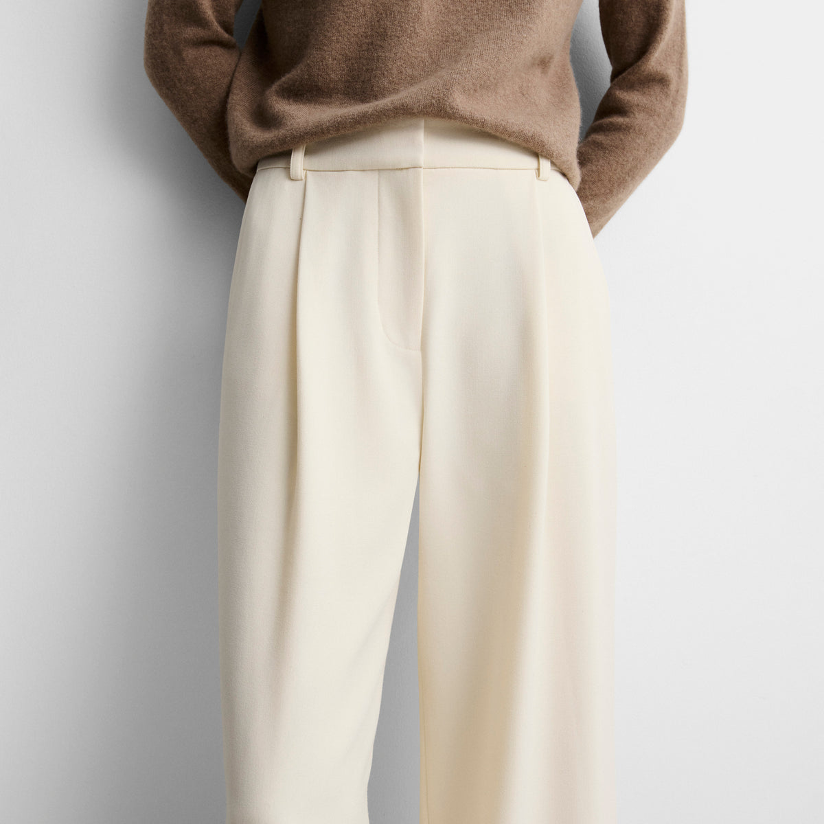 Pantalon large à pinces