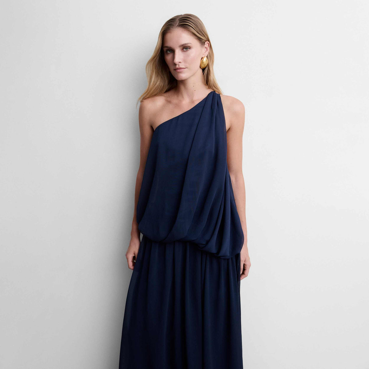 Asymmetrical maxi dress