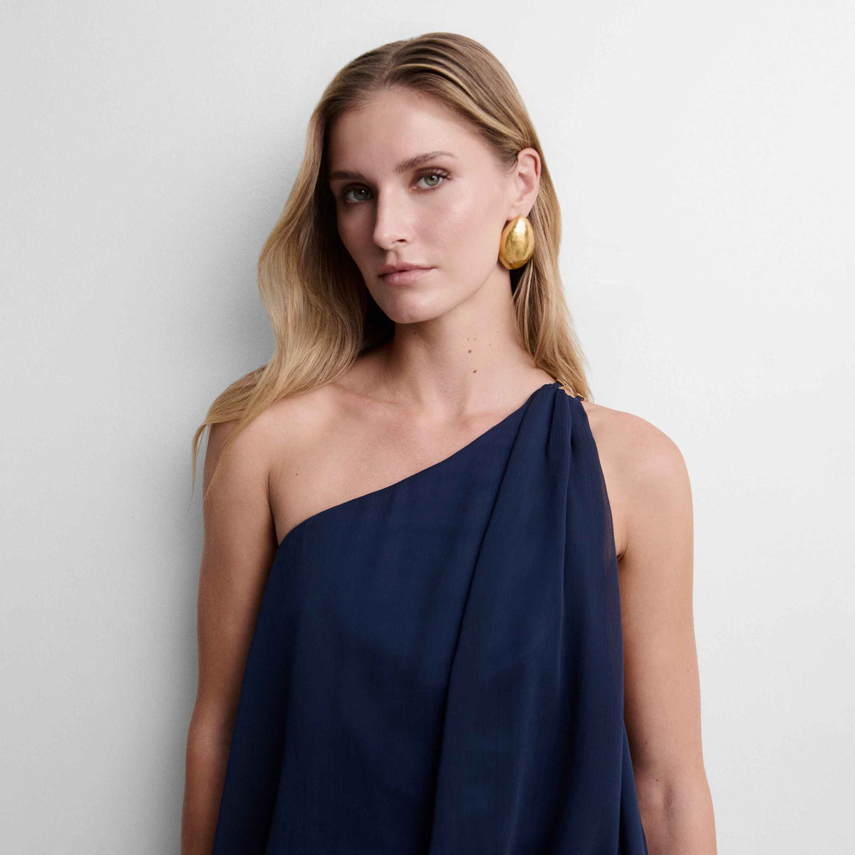 Asymmetrical maxi dress