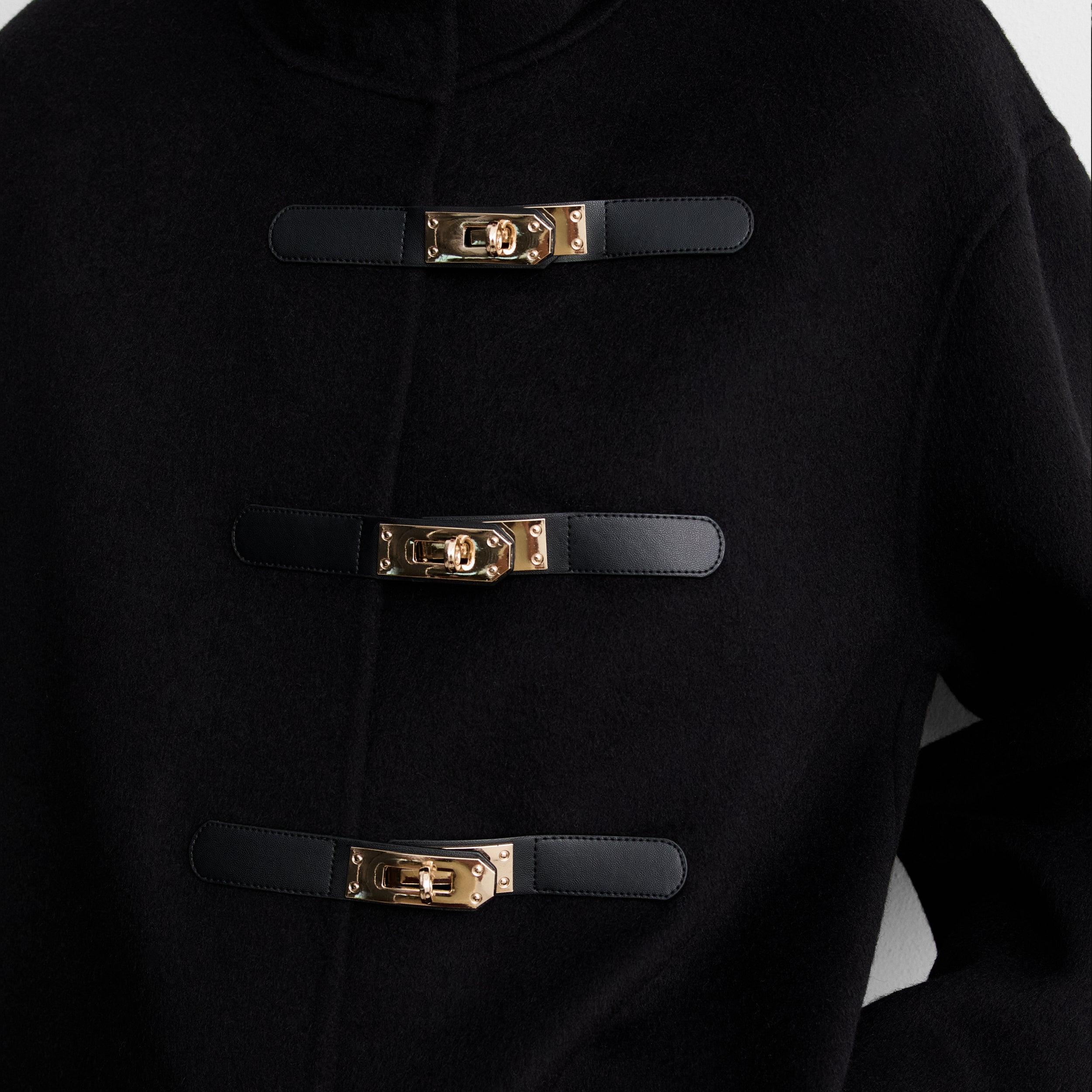 Double-faced wool coat