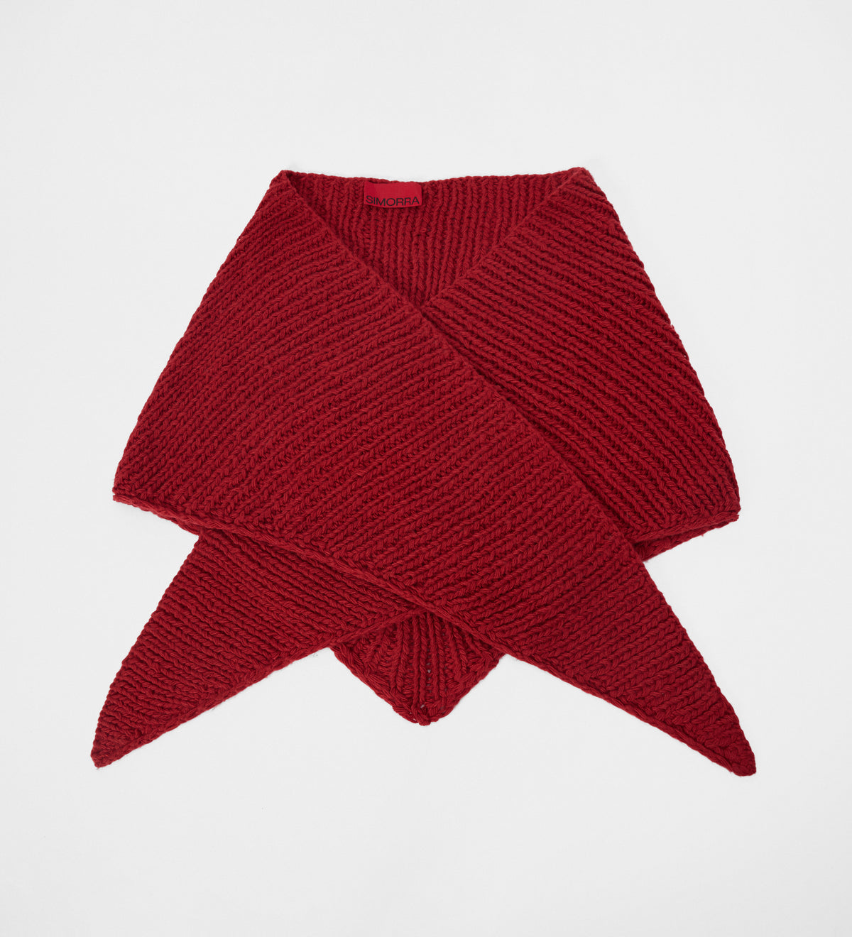 Bufanda triangular punto